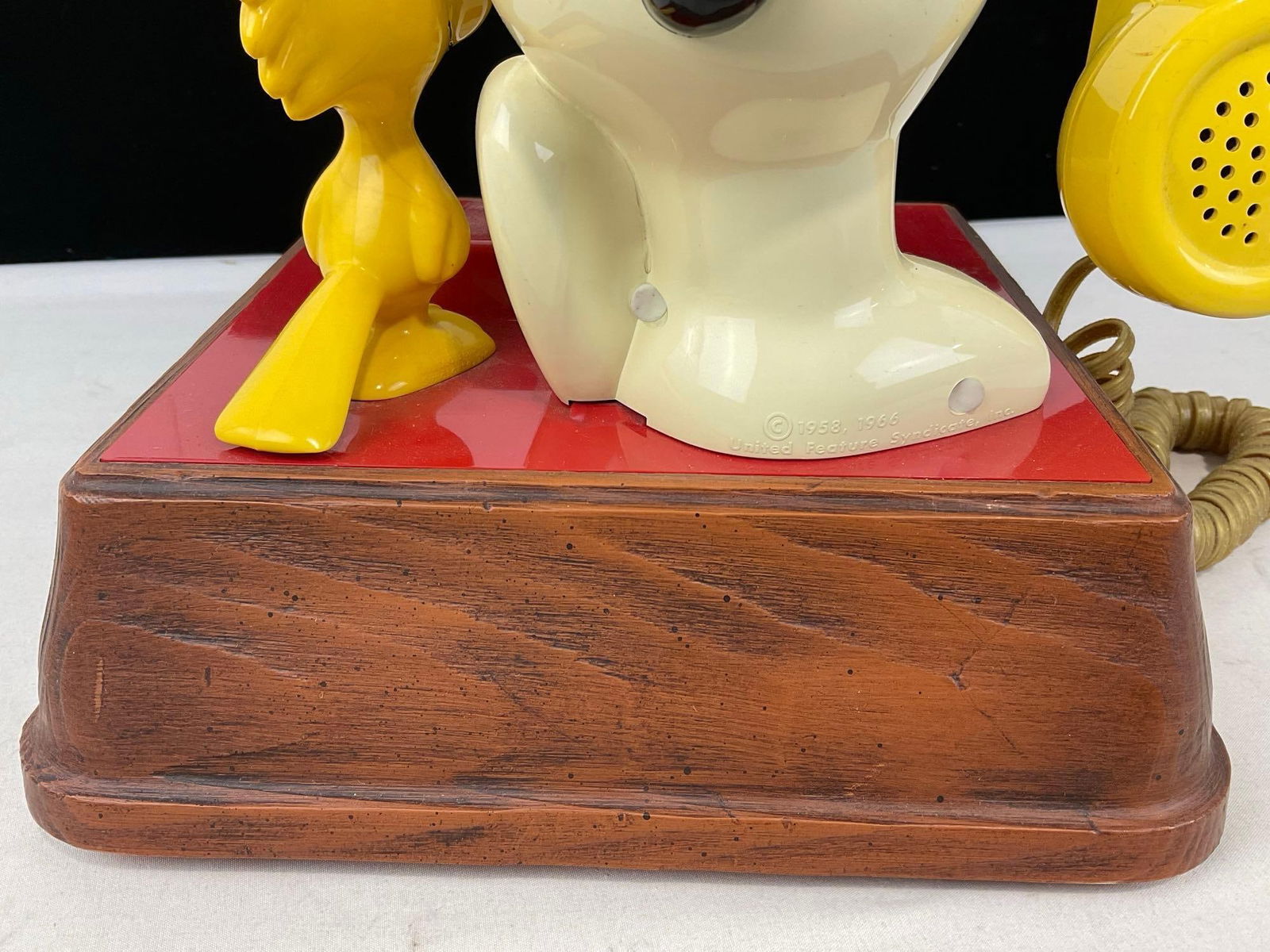 Vintage 1976 The Snoopy and Woodstock Phone, Hardline Telephone, 14h x 11w x 9d inches - 4
