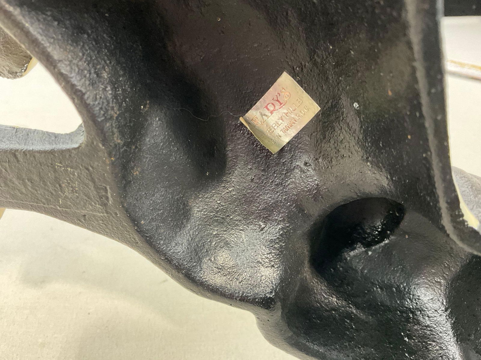 Vintage Cast Iron Boston Terrier Dog Doorstop, Painted Black & White, 8h x 9w x 5d inches - 5