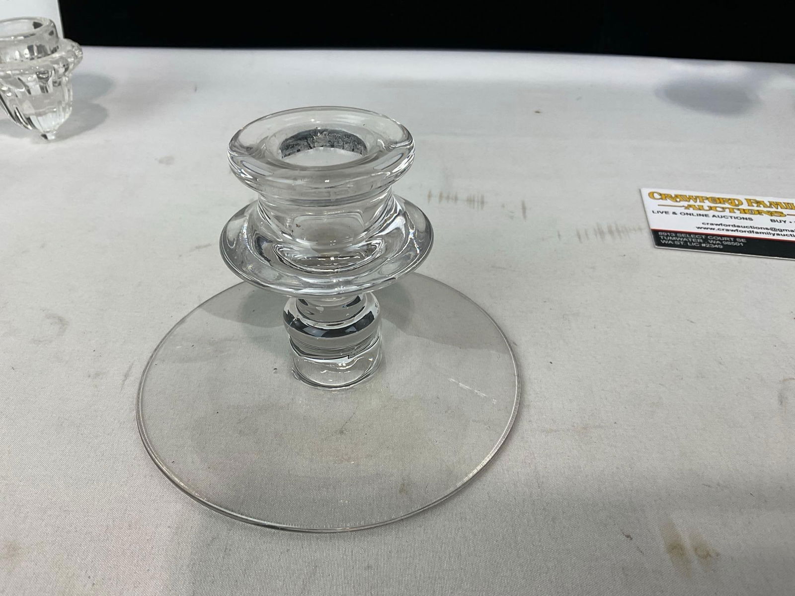 Pair of Antique Cambridge Epergnes, 8 arms each, Crystal Stackable modular pieces - 7