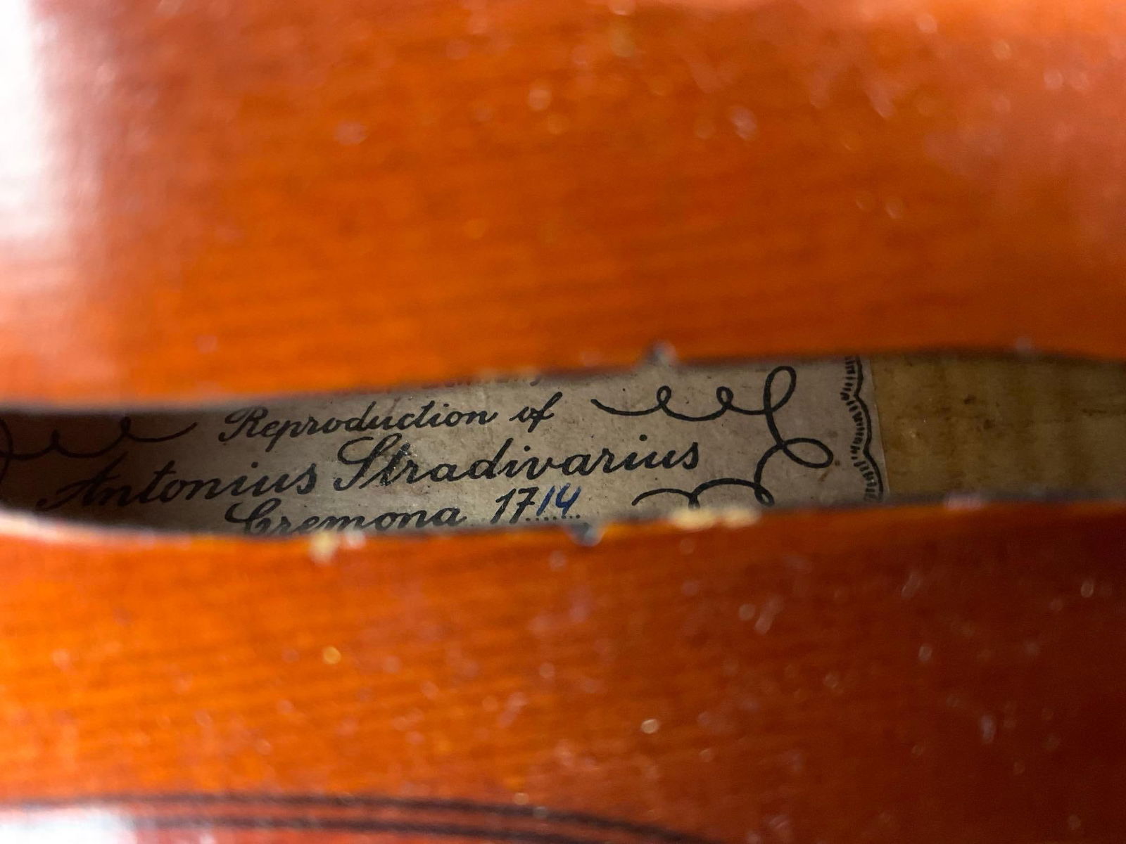 Vintage 1964 Ernst Heinrich Roth Violin made in West Germany, in faux alligator Case See pics - 4