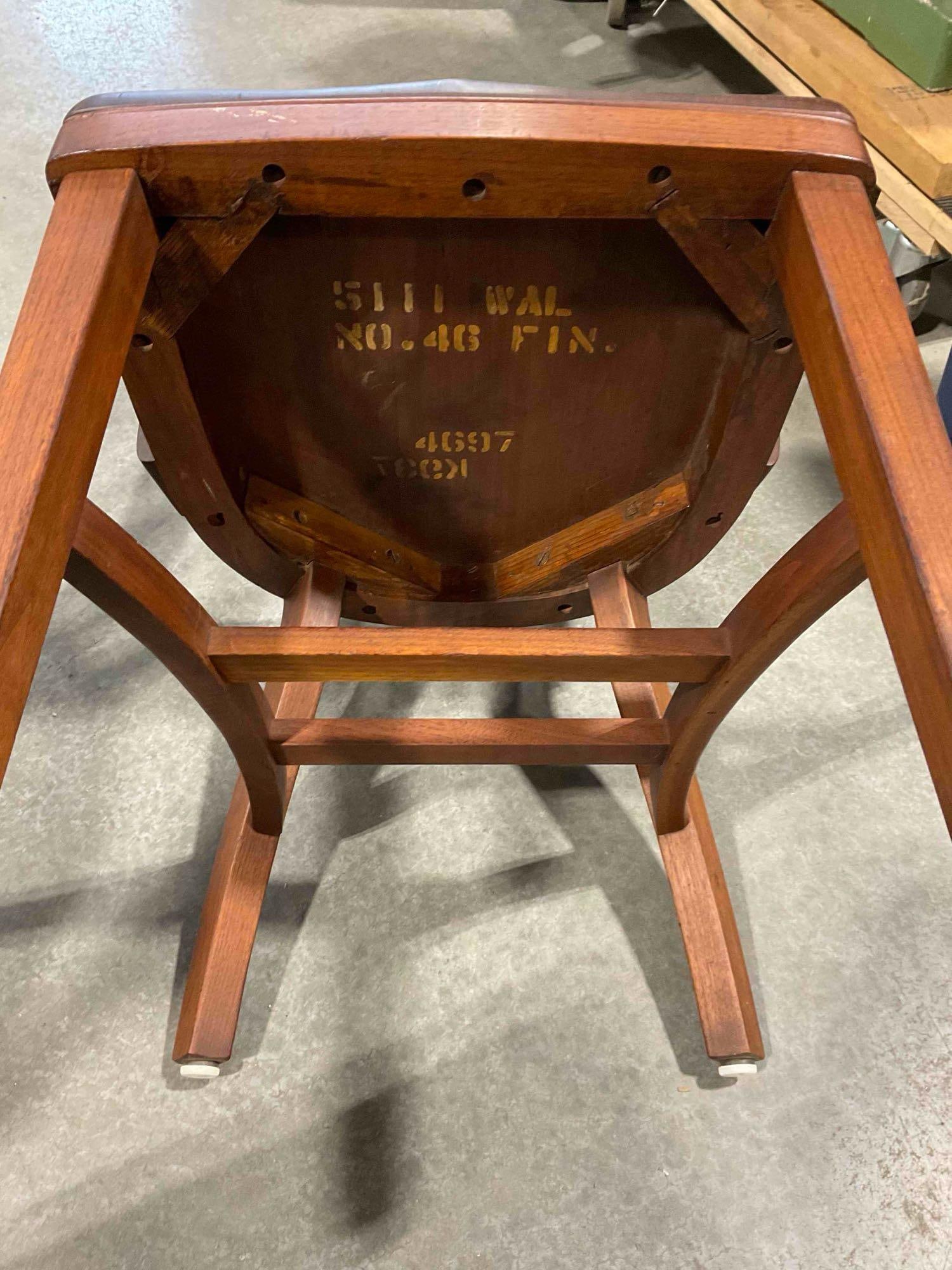 Vintage MCM Made in Denmark Expanding Dining Table w/ 6 Handsome Wood Chairs. See pics. - 10