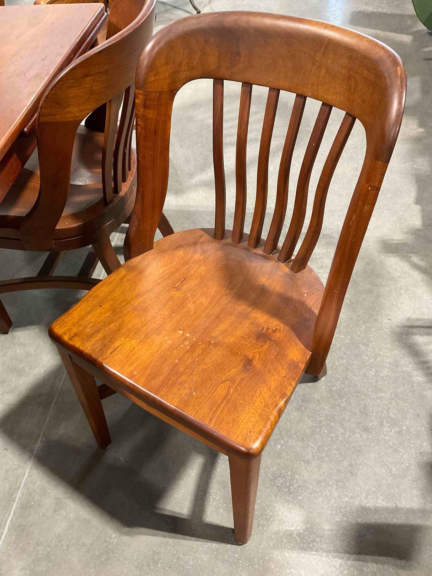 Vintage MCM Made in Denmark Expanding Dining Table w/ 6 Handsome Wood Chairs. See pics. - 8