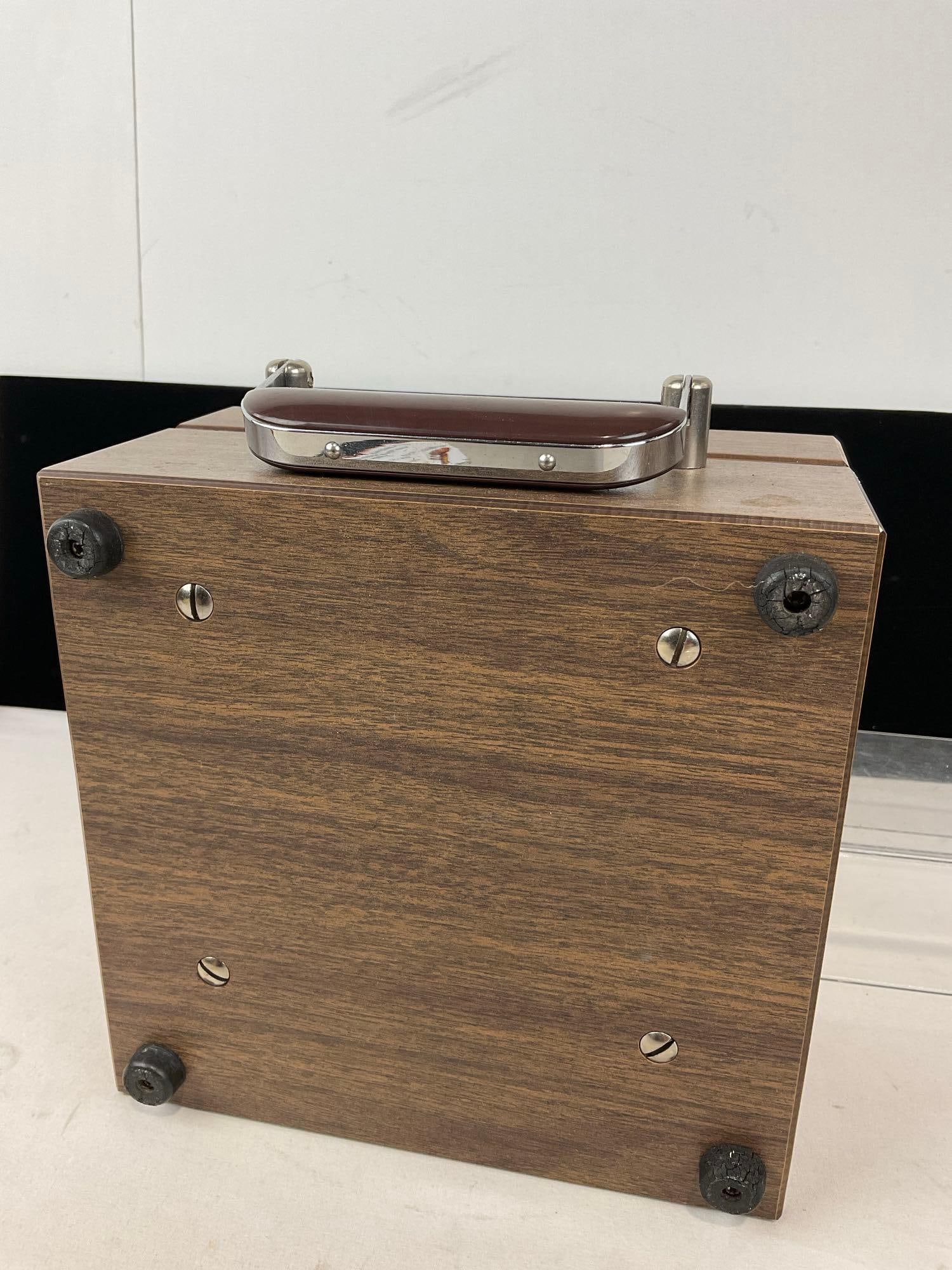 Vintage EIS D.C. Volt-Milliammeter Model C-SP, in Wooden Case, 6h x 9w x 10d inches - 6