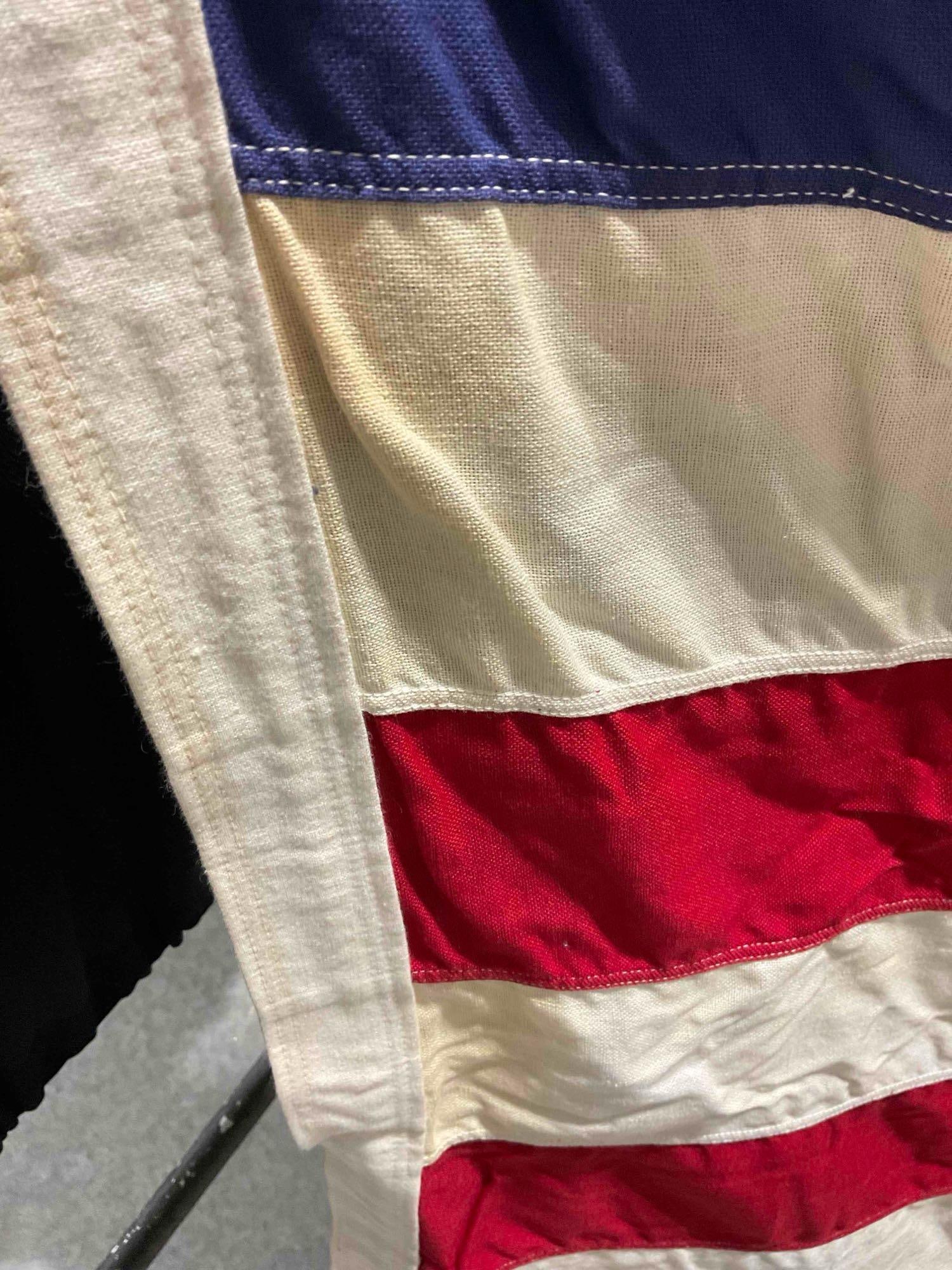 Vintage Valley Forge Flag Company Inc. Large American Flag. Measures 56 x 119 inches. - 5