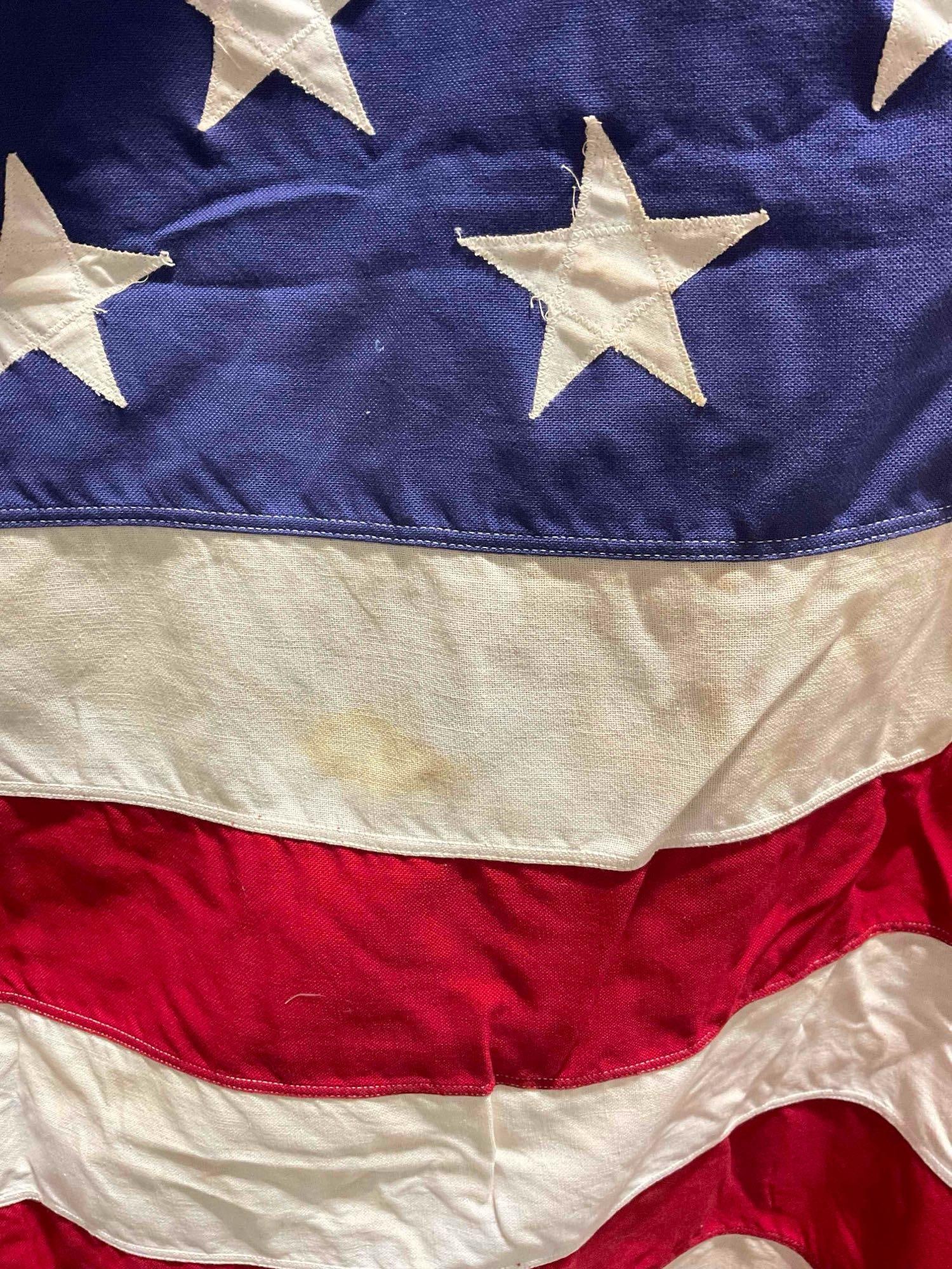 Vintage Valley Forge Flag Company Inc. Large American Flag. Measures 56 x 119 inches. - 6