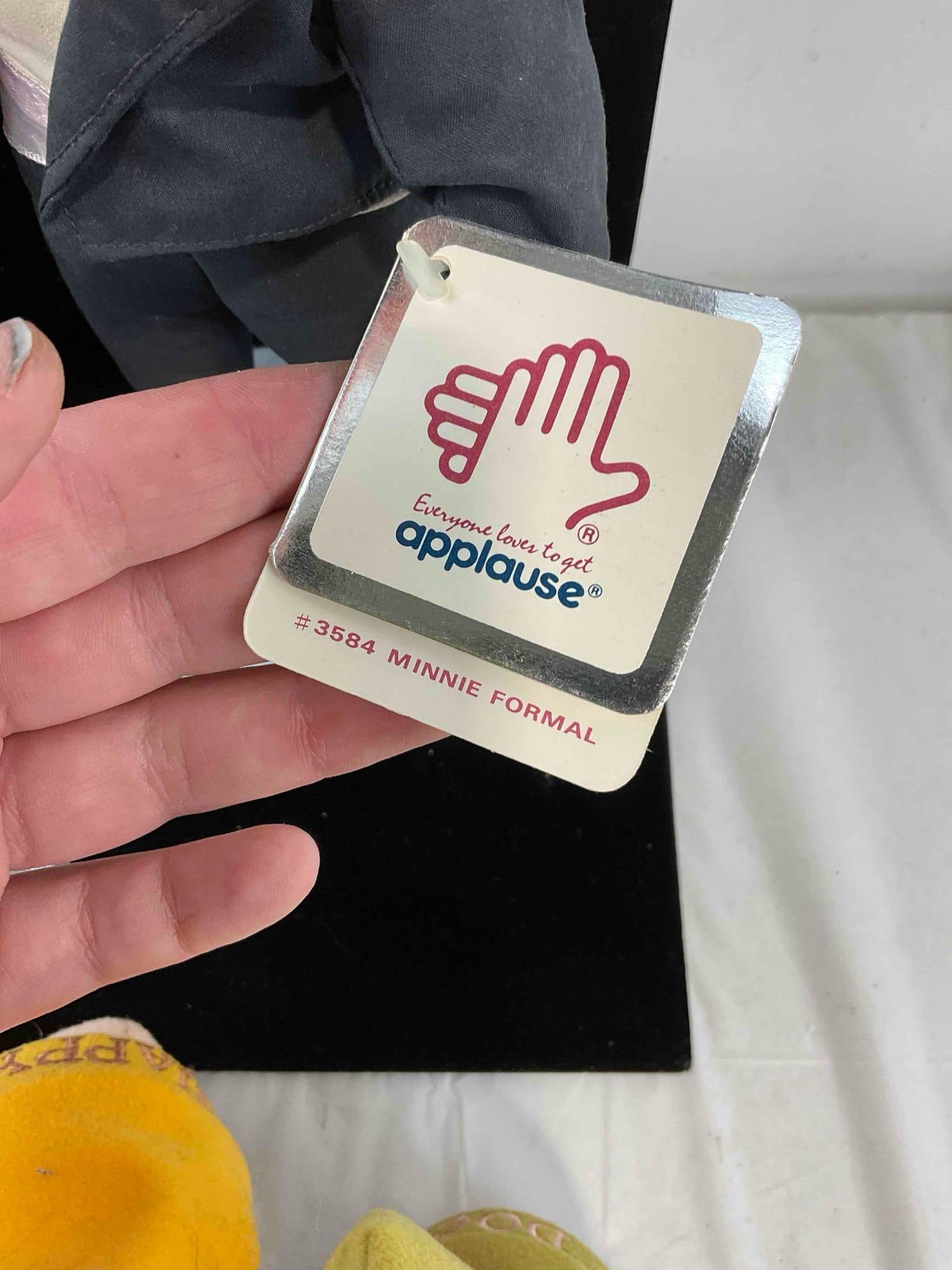 6 pcs Vintage Disney Dolls, incl. Applause Formal Mickey & Minnie w/ Tags & Stands! See pics. - 7