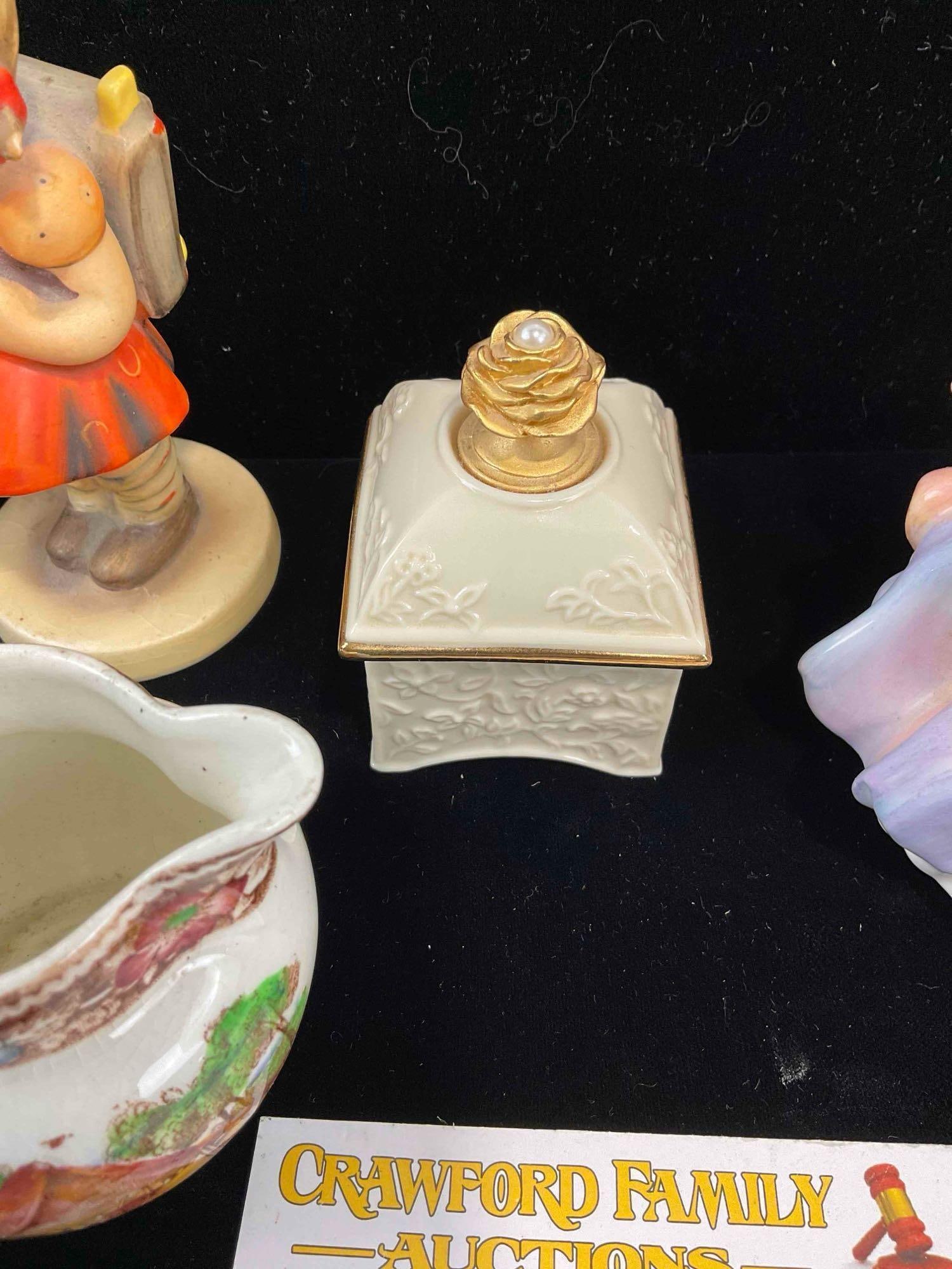 6 pcs Vintage Porcelain Collectibles, incl. Hummel, Lenox & Royal Doulton. Very Good Condition. - 4