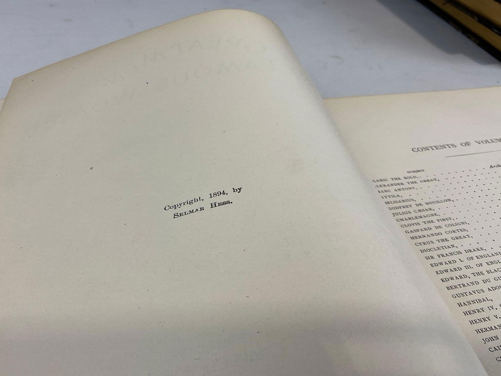 4 Vol of Great Men & Famous Women, 1&2 Soldiers & Sailors, 3 Statesmen & Sages, 4 Workmen & Heroes - 4