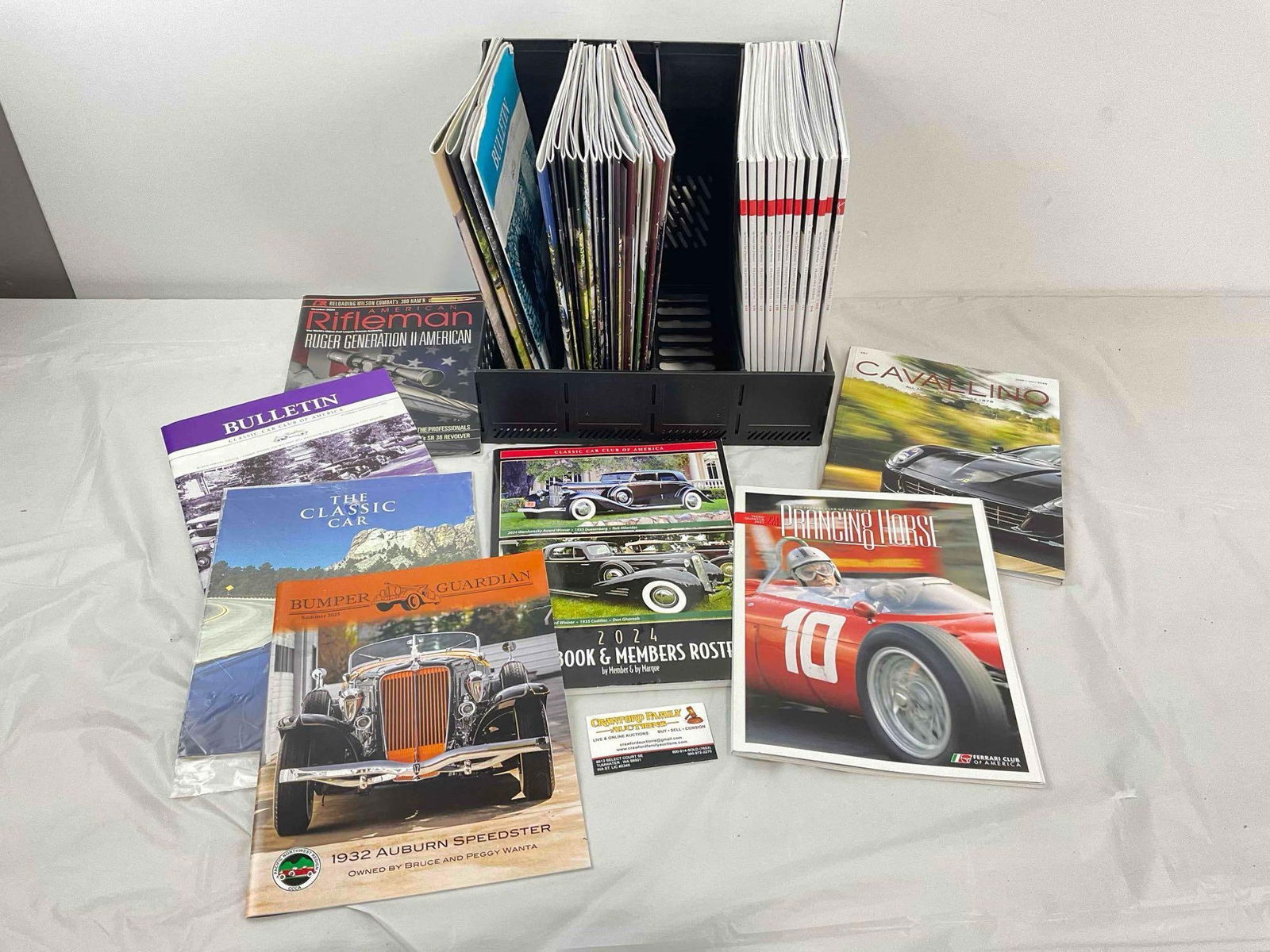 38 pcs Automobile & Car Racing Magazines, incl. Prancing Horse, Cavallino, Bulletin & More! (1 of 7)