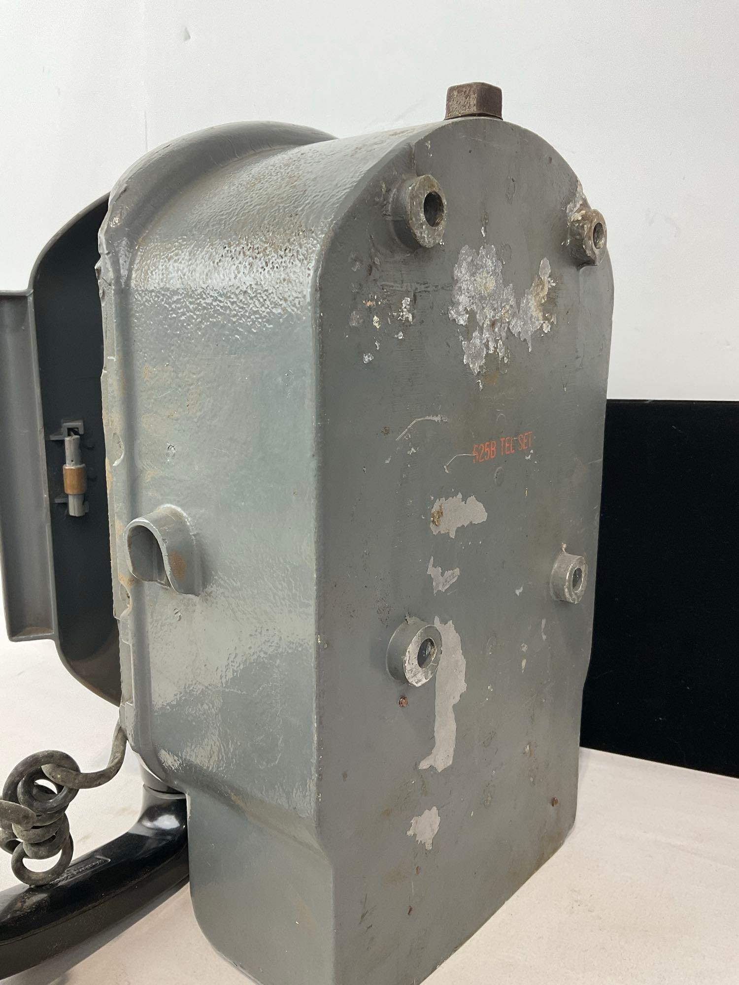 Vintage Western Electric Telephone Call Box, 525B Housing, 13h x 10w x 7d inches - 5