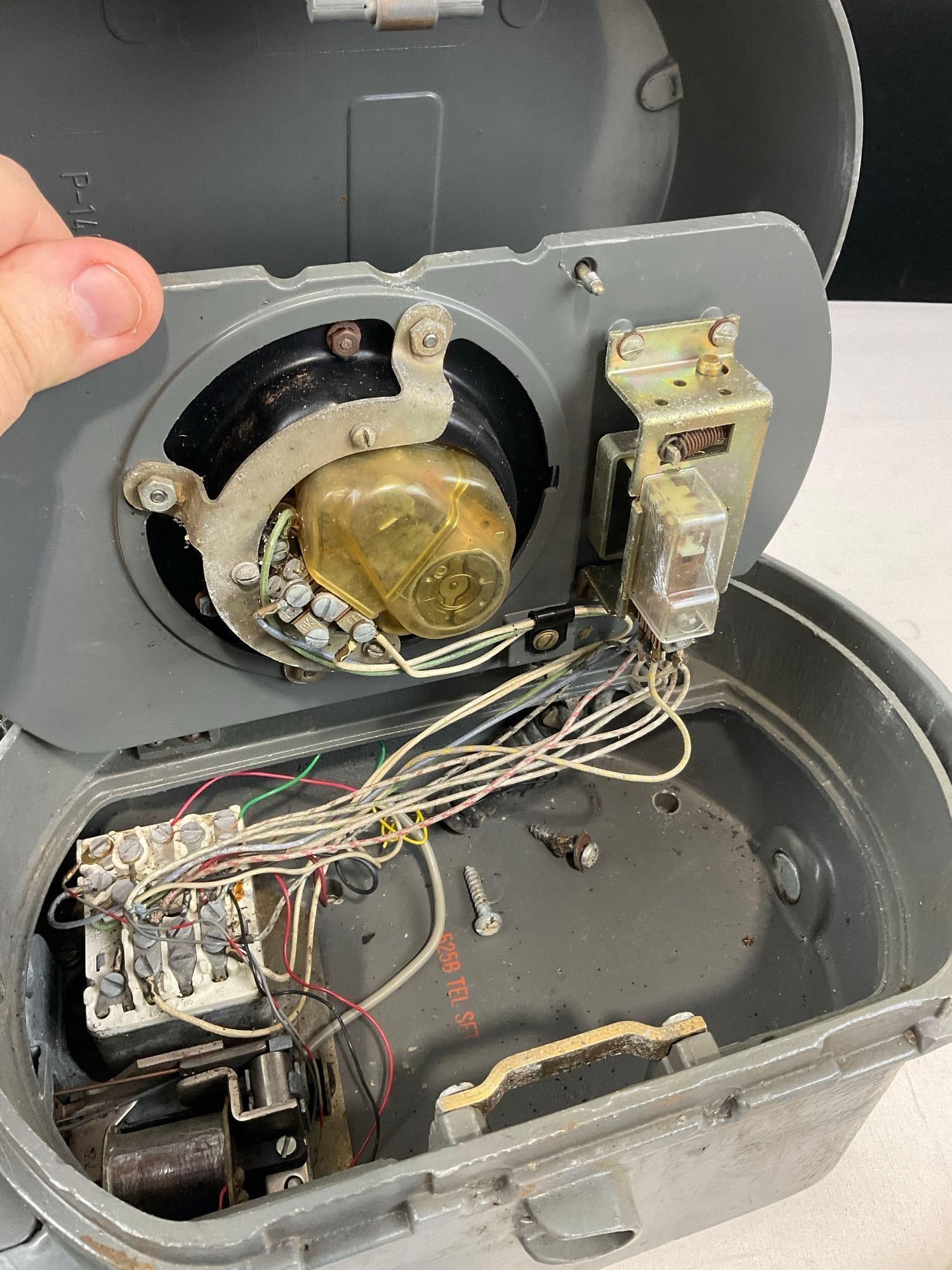 Vintage Western Electric Telephone Call Box, 525B Housing, 13h x 10w x 7d inches - 6