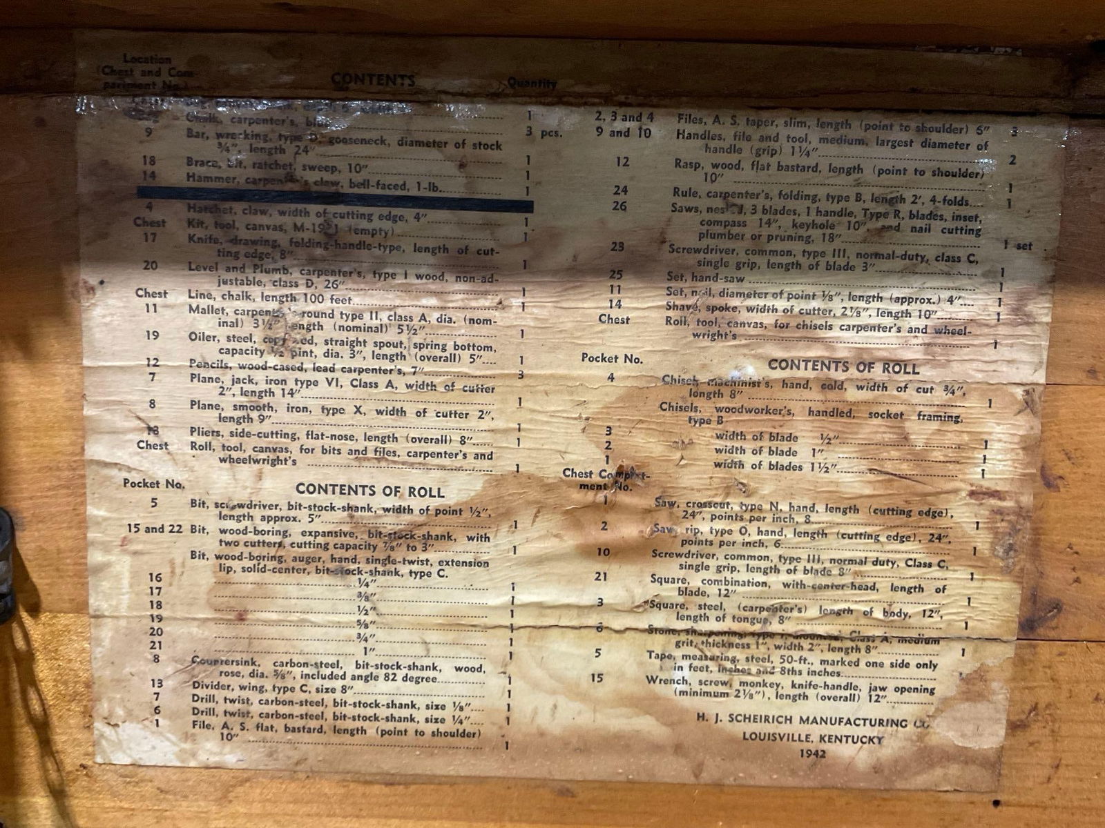 Vintage Steamer Trunk, Yellow w/ Iron Banding, 13h x 30w x 15d inches w/ Squire Brass Padlock - 6