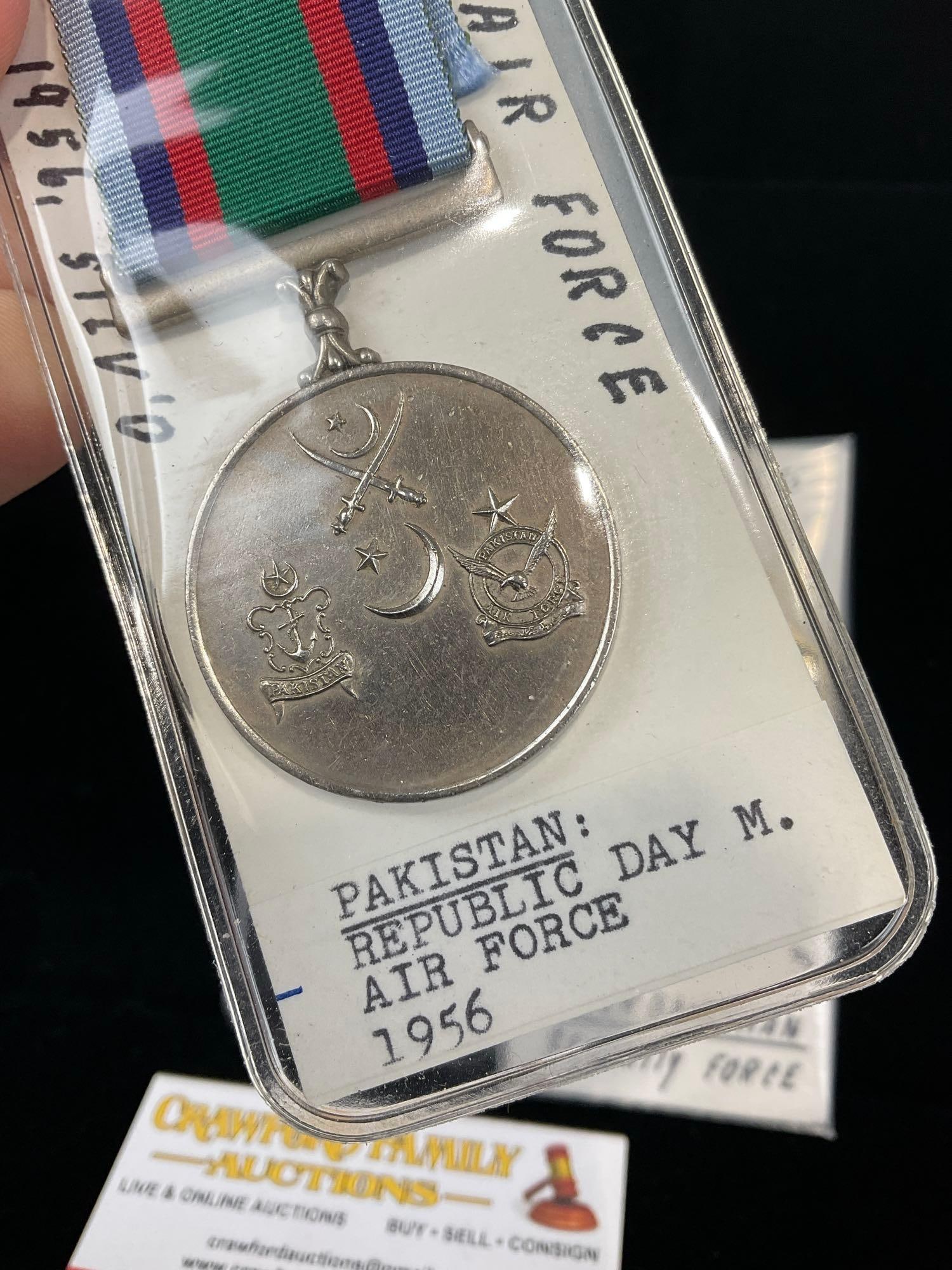 3 Medals, Pakistan Republic Day 1956, Pakistan Bahawalpur Victory Star & Azerbaijan Security Force - 2