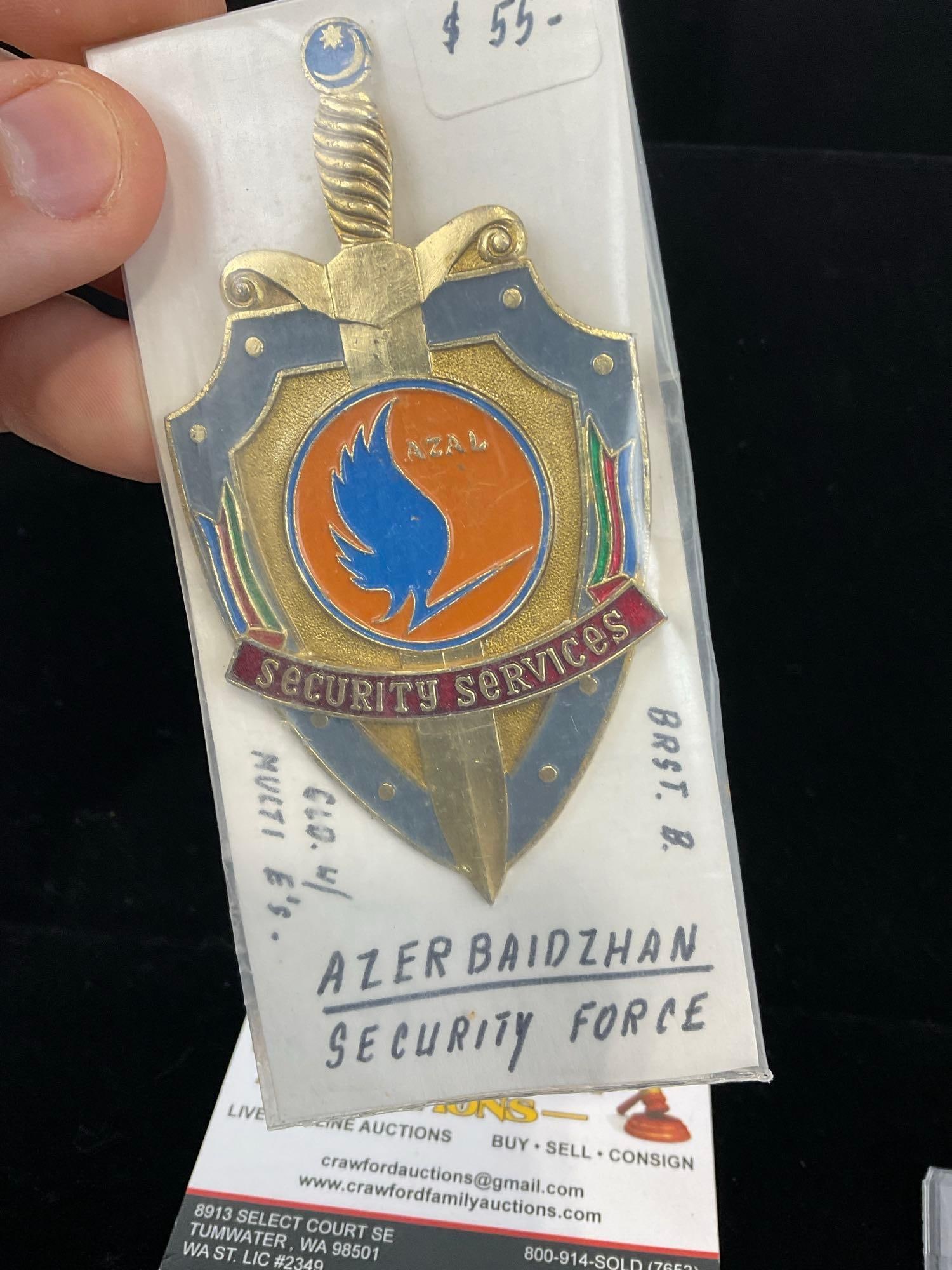 3 Medals, Pakistan Republic Day 1956, Pakistan Bahawalpur Victory Star & Azerbaijan Security Force - 5