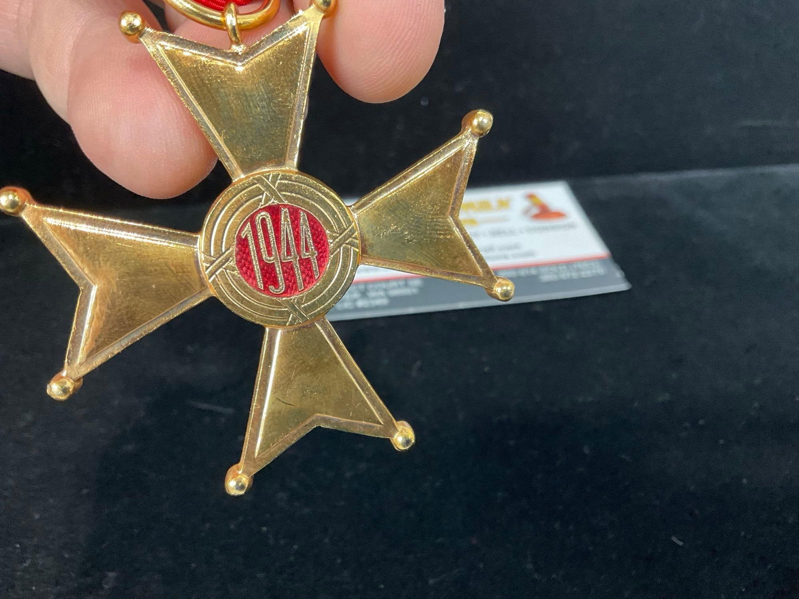 Polish Medal, Officers Cross of the Order of Polonia Restituta, White Enamel Maltese Cross - 3