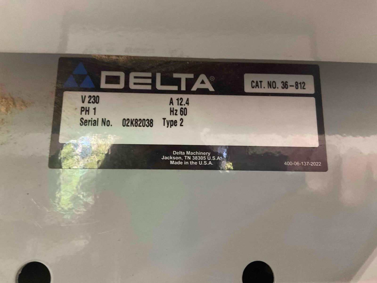 Delta Unisaw 10" Tilting Table Saw Model 36-812 w/ Biesemeyer Fence. Tested, Works. See pics. - 8