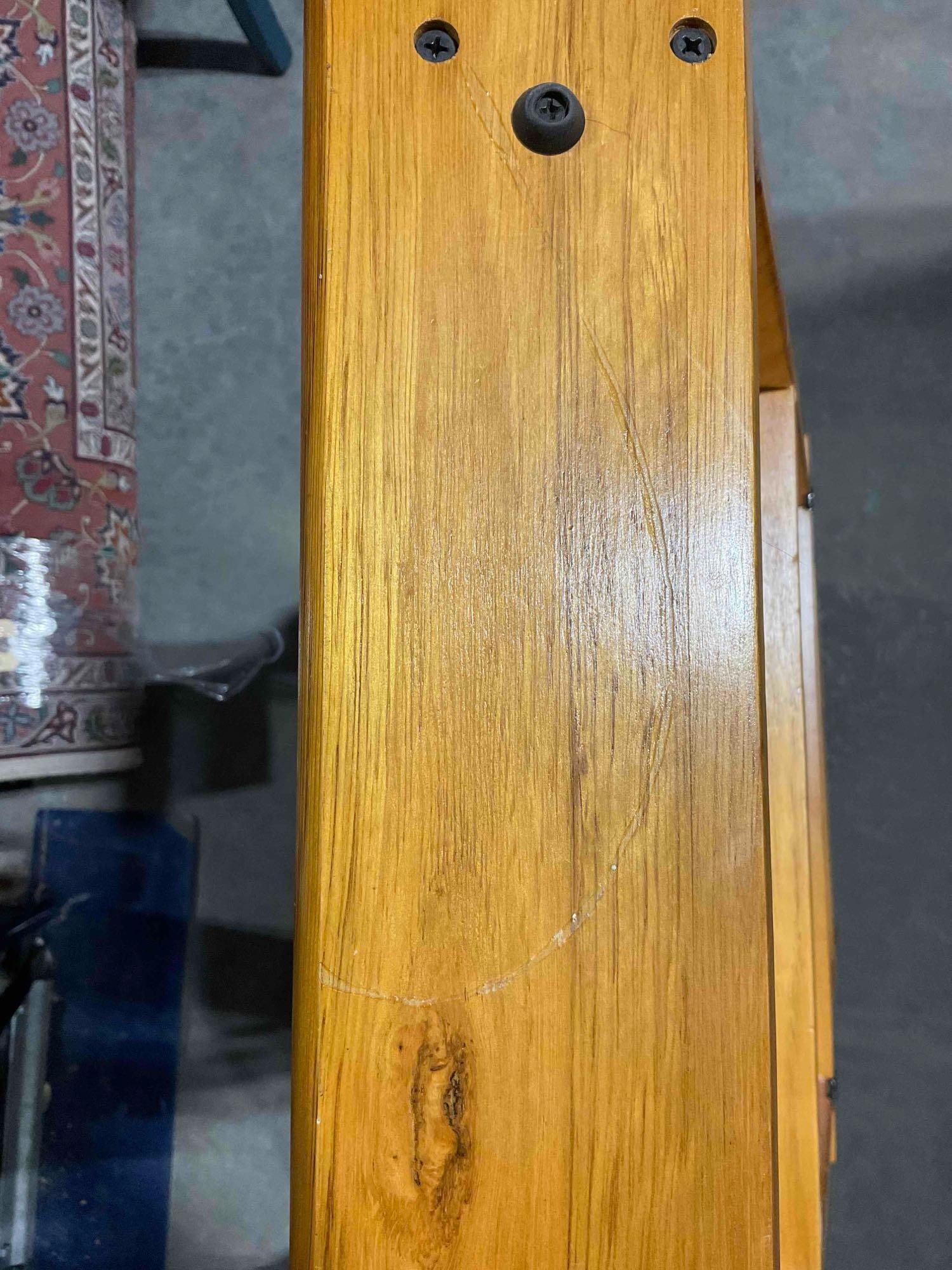 Pine Wood Convertible Folding Chair Step Ladder Stool. Very Good Condition. See pics. - 8