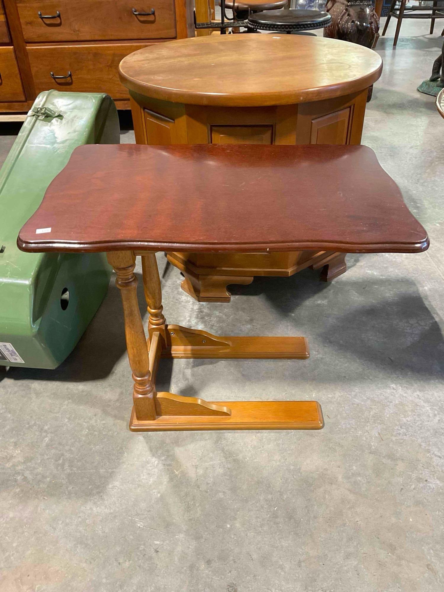 Vintage Wooden Overbed or Sofa Tray Stand. Excellent Condition. Measures 23" x 15" x 19" (1 of 4)