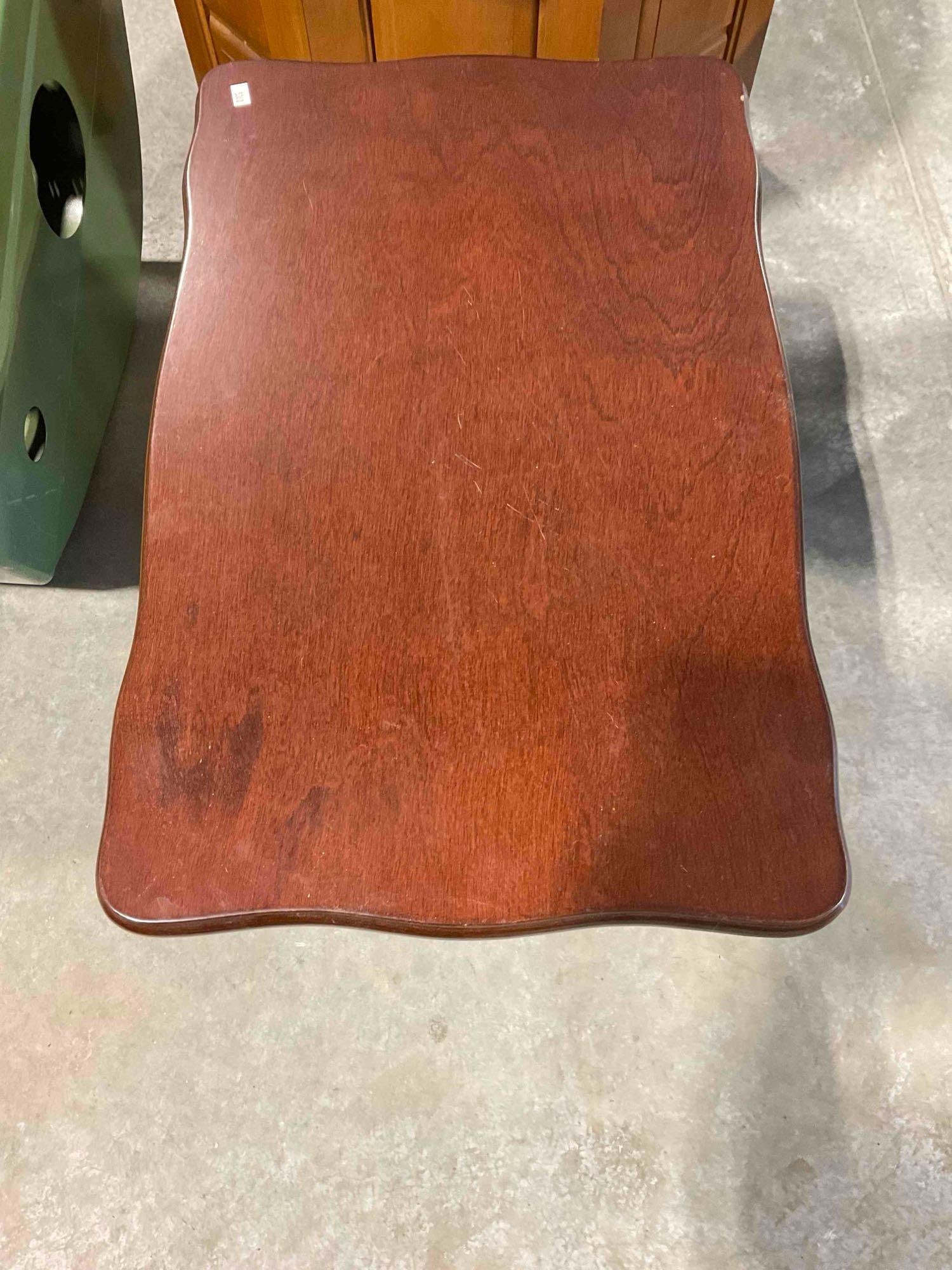 Vintage Wooden Overbed or Sofa Tray Stand. Excellent Condition. Measures 23" x 15" x 19" - 2