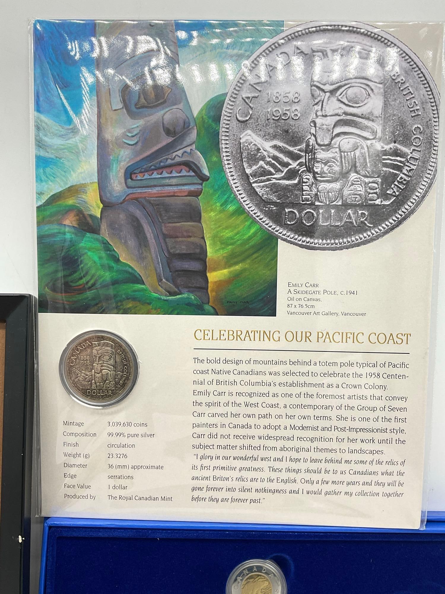 1999 Canadian Millennium 13 x quarter Set ,1996 $2 dollar Coin & Bill set w/ COA 1958 Silver Dollar - 6