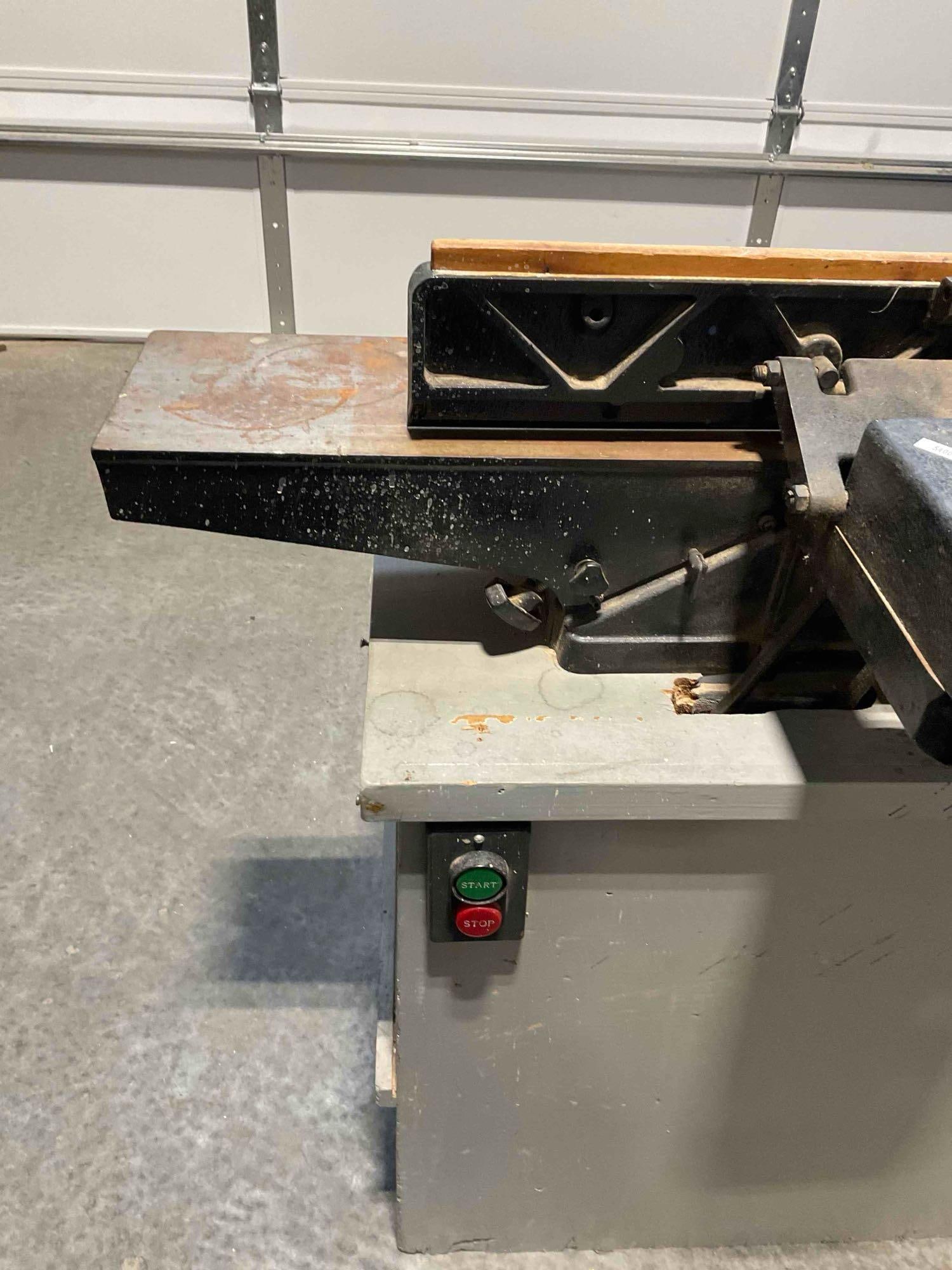 AMT 6" Joiner Model No 112308 Built into a Sawdust Collection Cabinet. - 10