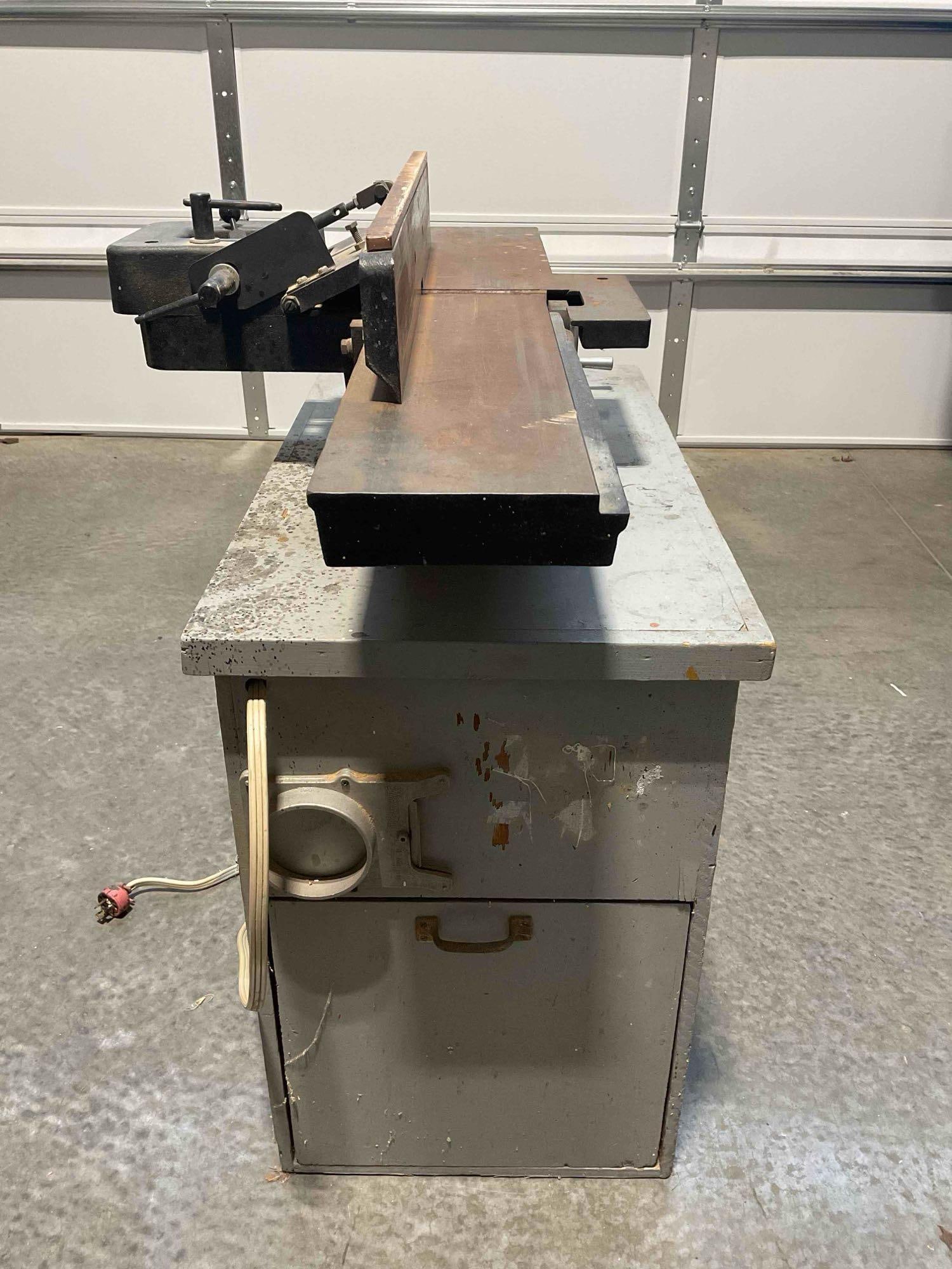 AMT 6" Joiner Model No 112308 Built into a Sawdust Collection Cabinet. - 2