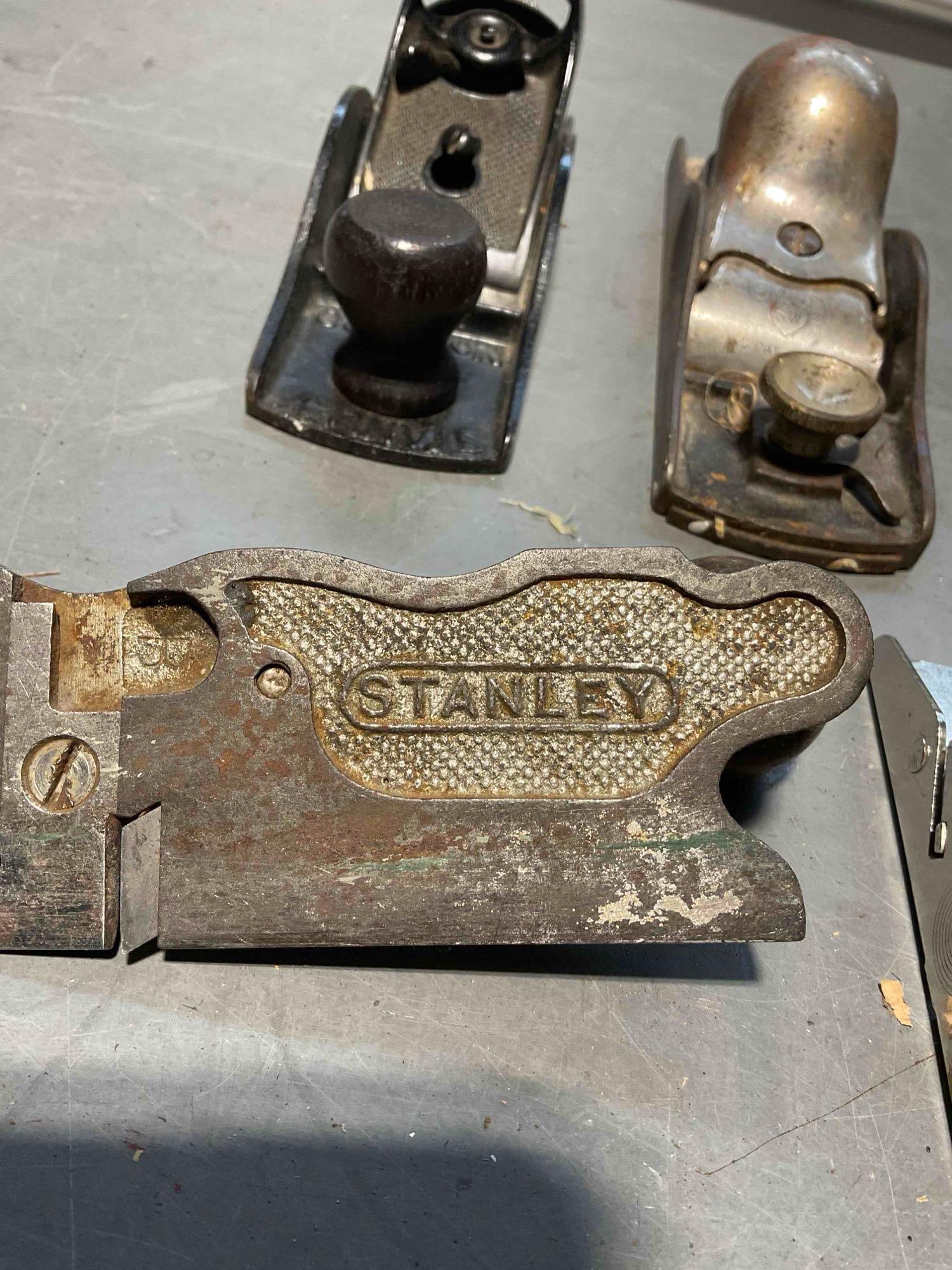 Collection of Vintage Wood Planes, Spoke Shaves And Edge Planes including 5x Stanley Brands - 10