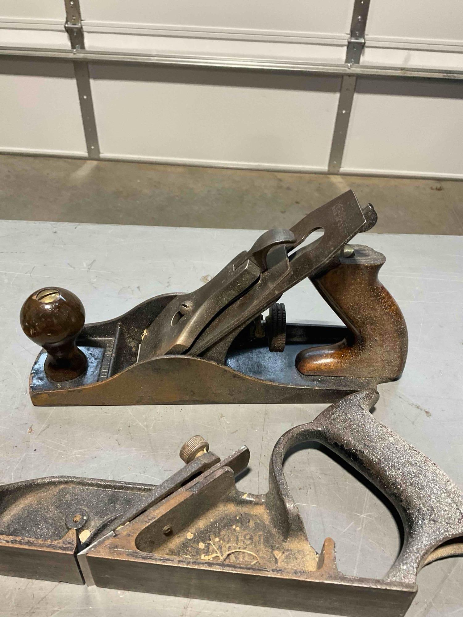 Collection of Vintage Wood Planes, Spoke Shaves And Edge Planes including 5x Stanley Brands - 4