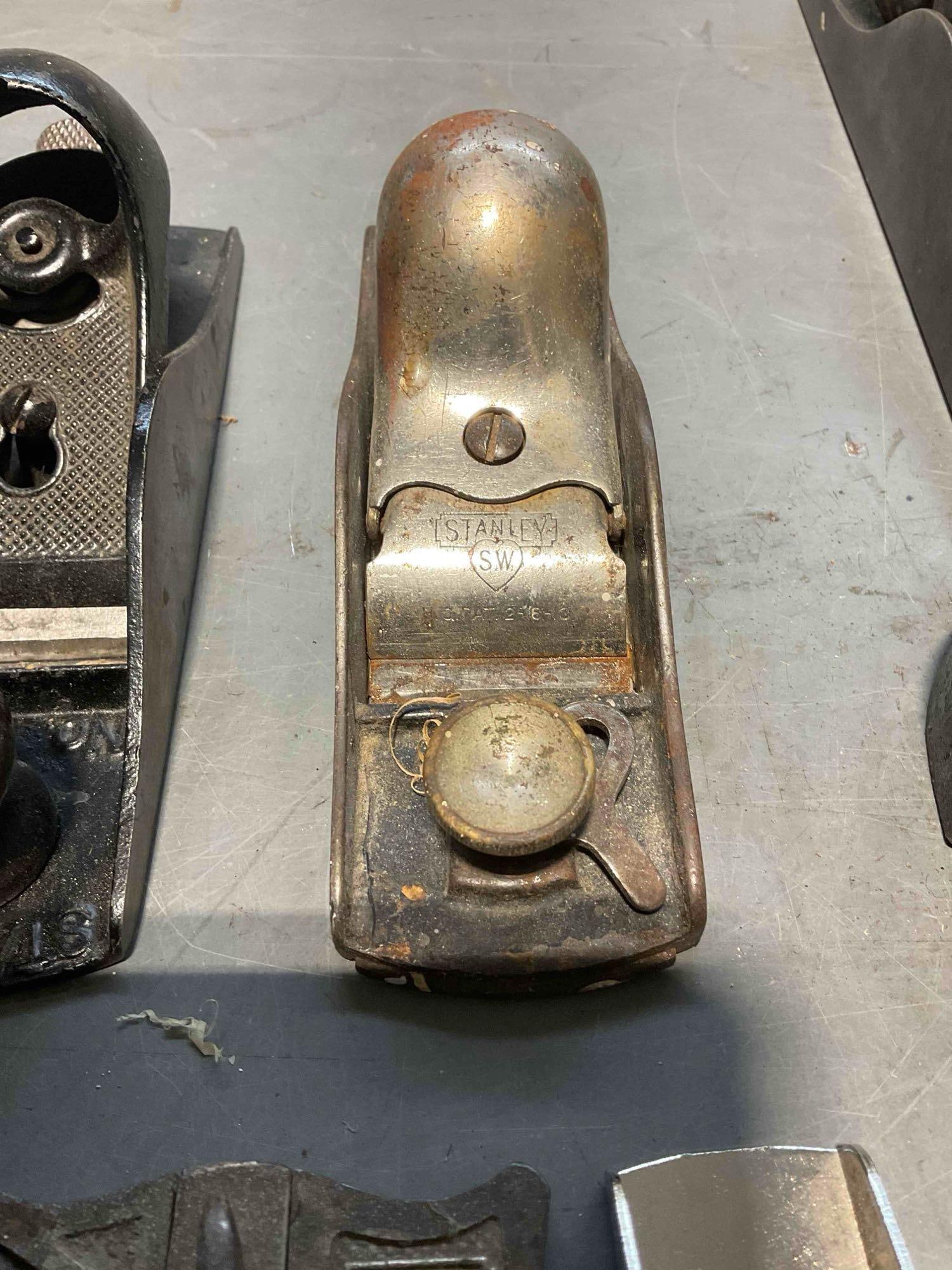 Collection of Vintage Wood Planes, Spoke Shaves And Edge Planes including 5x Stanley Brands - 6