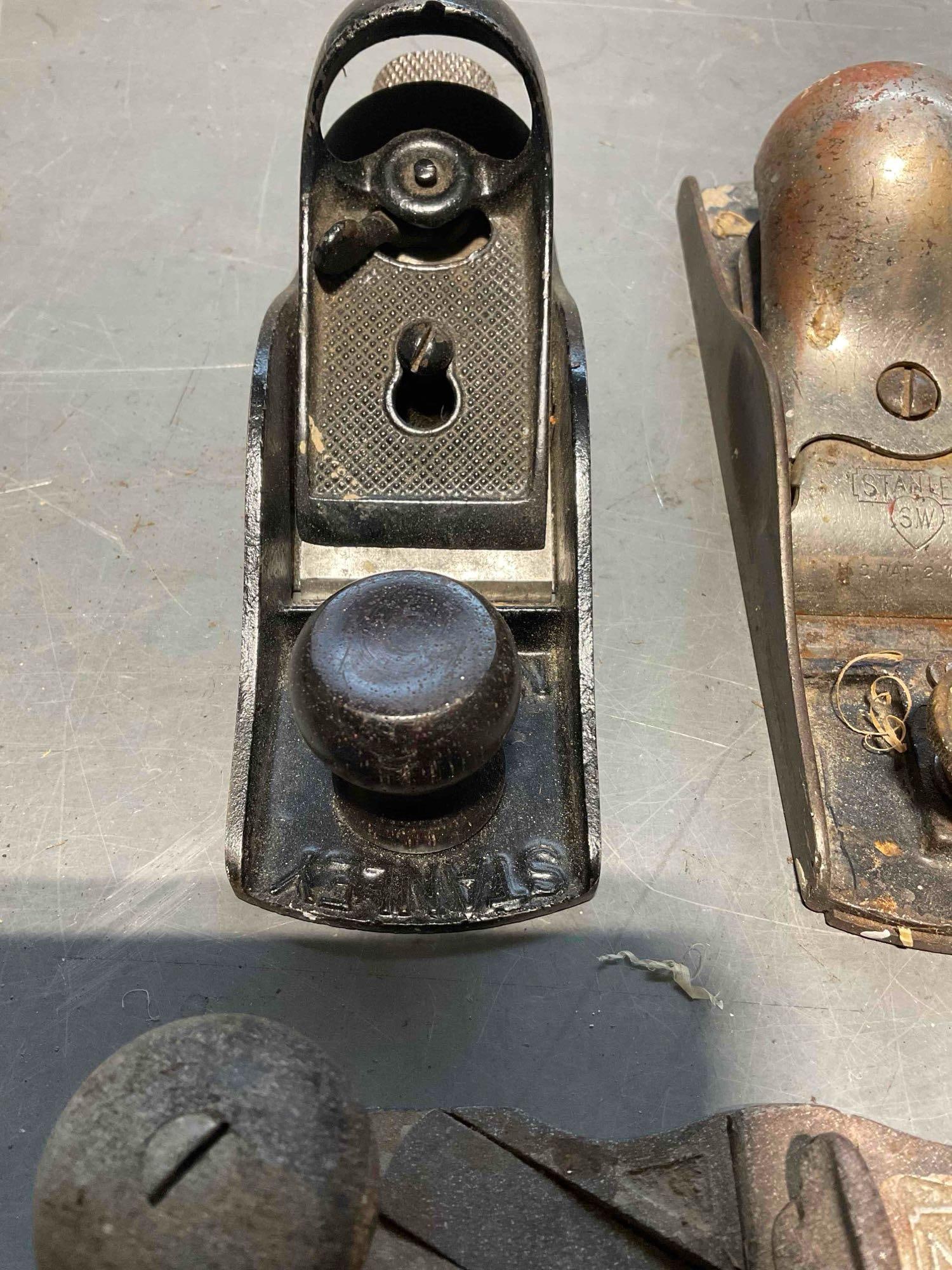 Collection of Vintage Wood Planes, Spoke Shaves And Edge Planes including 5x Stanley Brands - 7