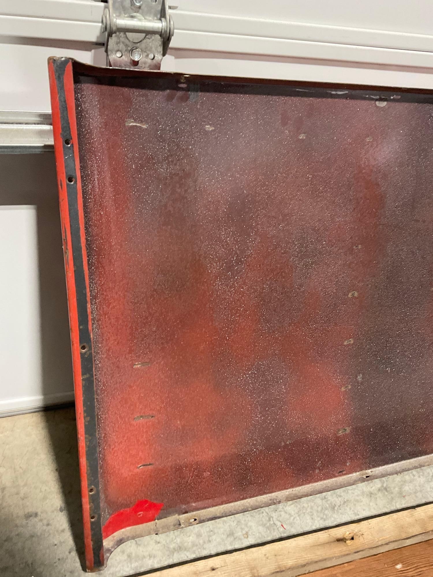 Large Sheet Metal Coca-Cola Sign, w/ pair of boards, 25h x 69w x 4d inches - 6