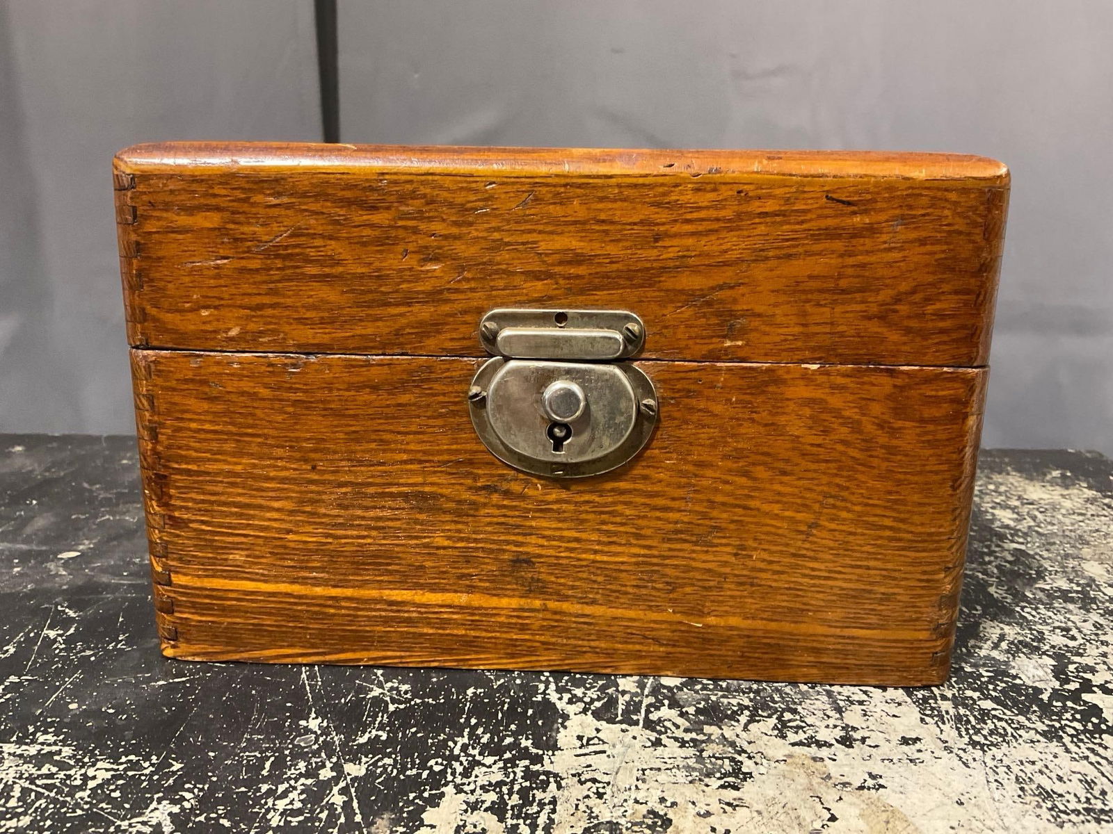 Large Antique 16 Drawer Bank Safety Deposit Box w/ Keys!, 14h x 22w x 15d inches *HEAVY* - 8