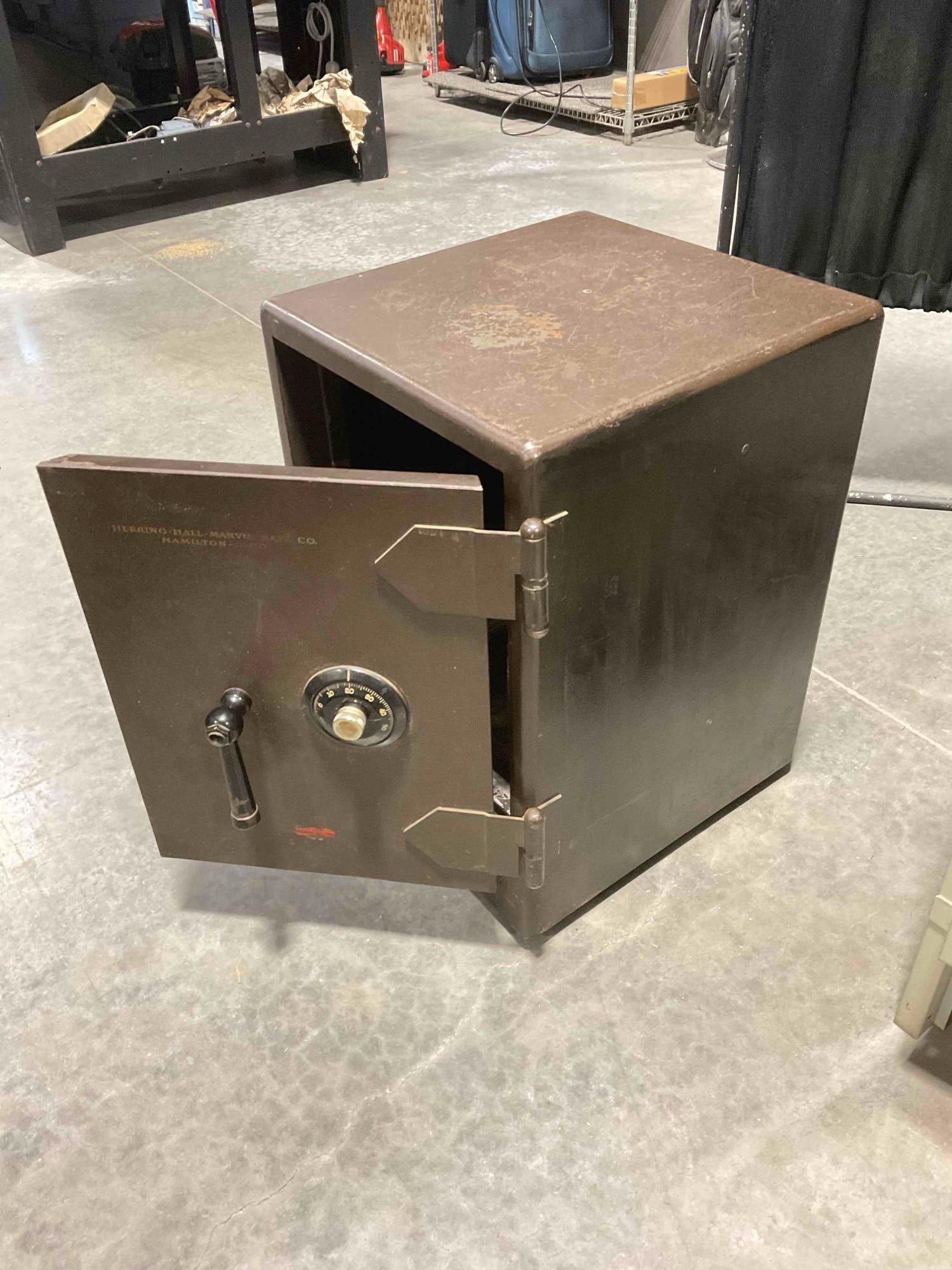 Vintage Herring-Hall Marvin Safe Co. Combination Floor Safe. No Code, Cannot Be Locked, As Is. - 3