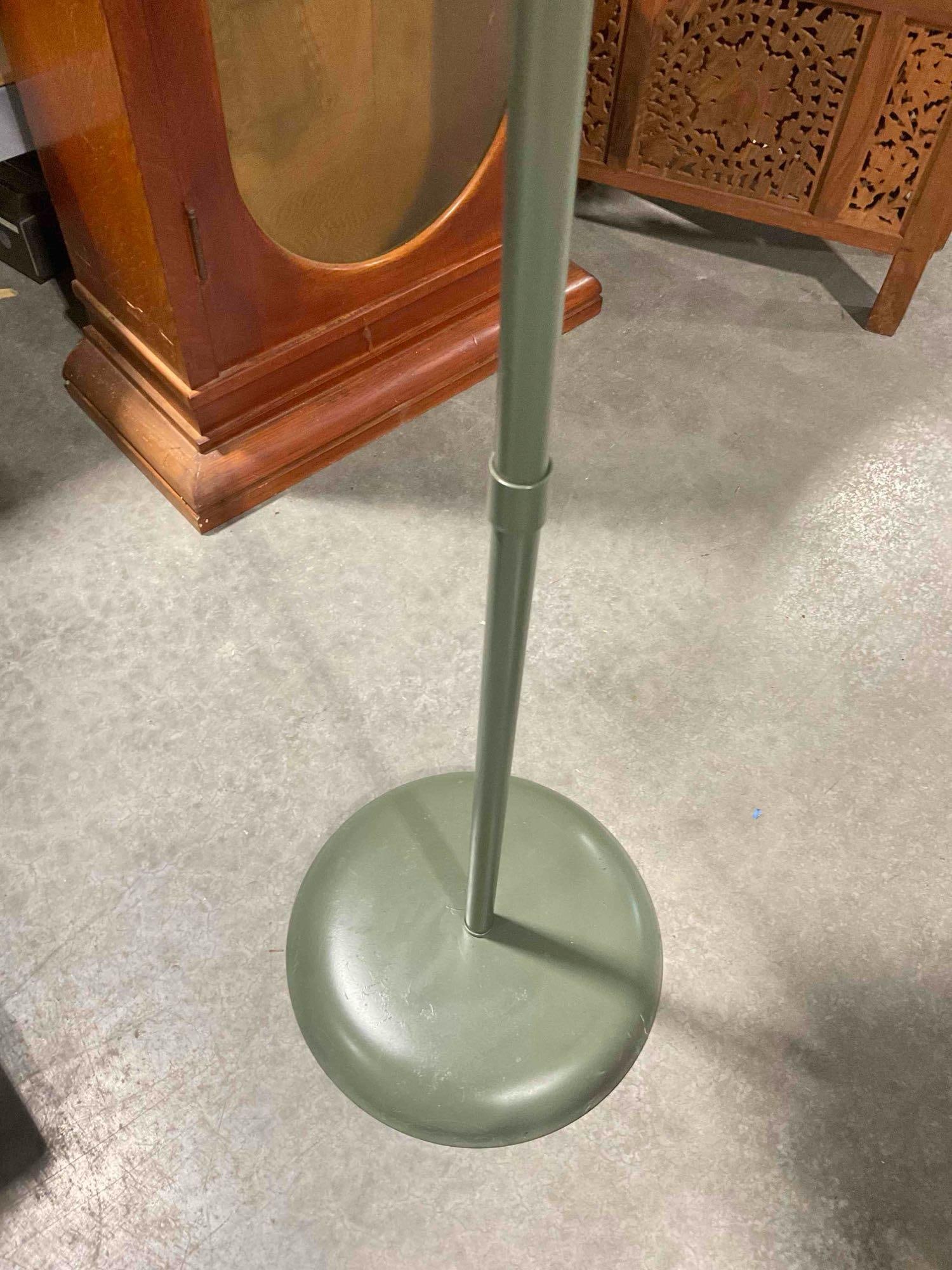 Vintage Crown Kelp Green Painted Metal Bird Cage w/ Stand. Very Good Condition. See pics. - 5