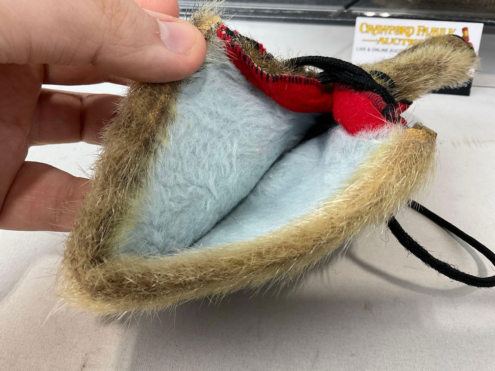 Pair of Native American Deerskin Moccasin Boots, w/ Cuff, about size 8-9, 3h x 10w x 7d inches - 4