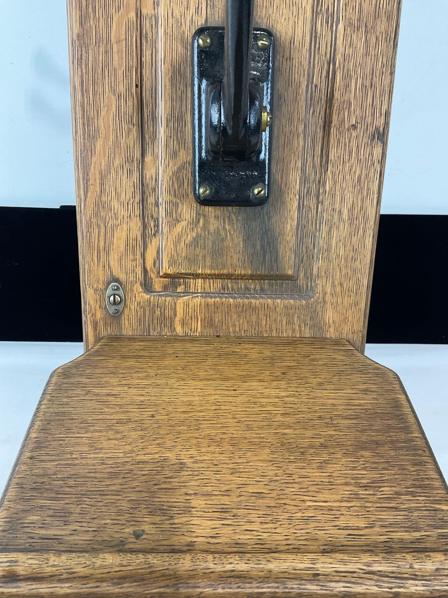 Vintage Western Electric Wall Phone, missing pieces, Lovely Wooden Case, 24h x 12w x 14d inches - 3