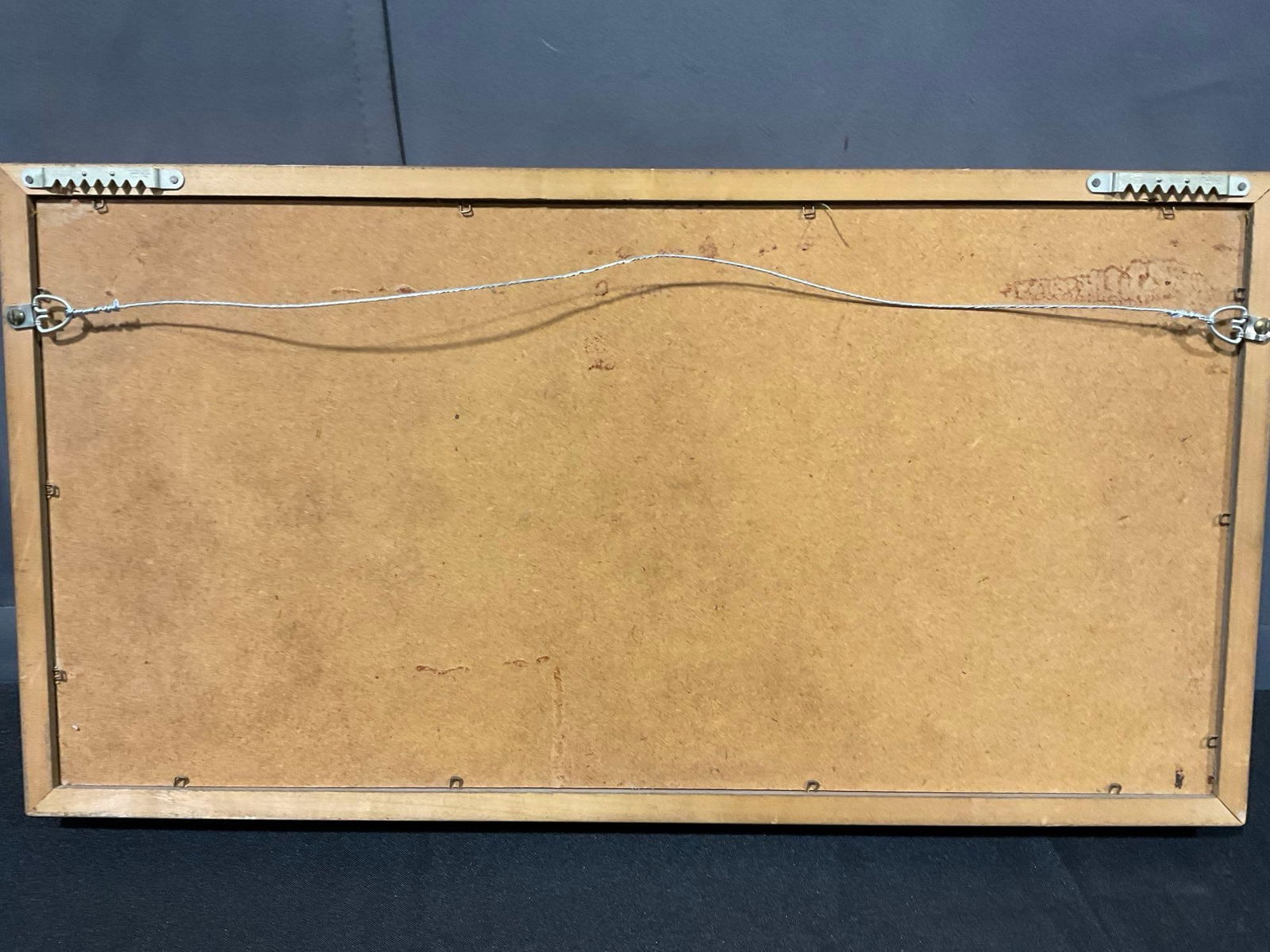 Framed Handcarved Hindu Devotional Panel, likely the goddess Lakshmi, 12h x 22w inches - 3