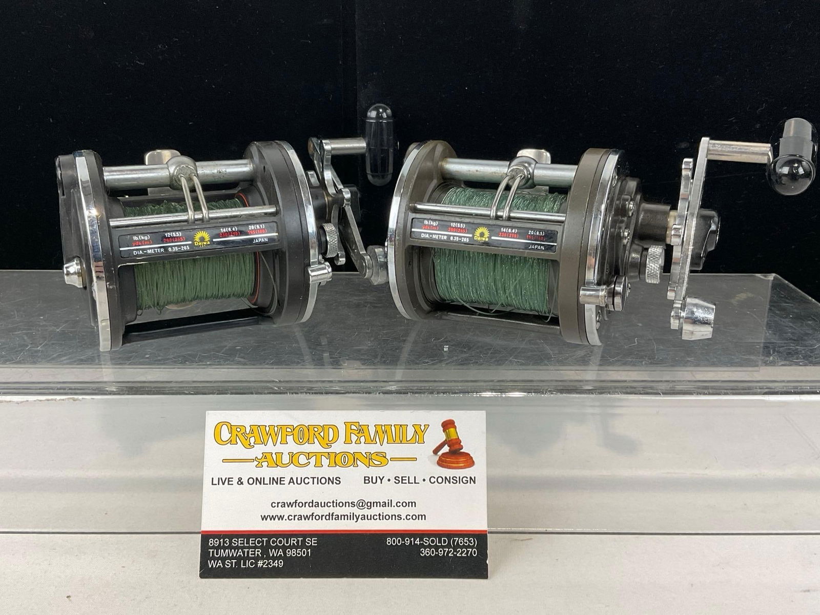 Pair of Daiwa Sealine Trolling Fishing Reels, 27H, 7h x 7w x 5d inches (1 of 4)