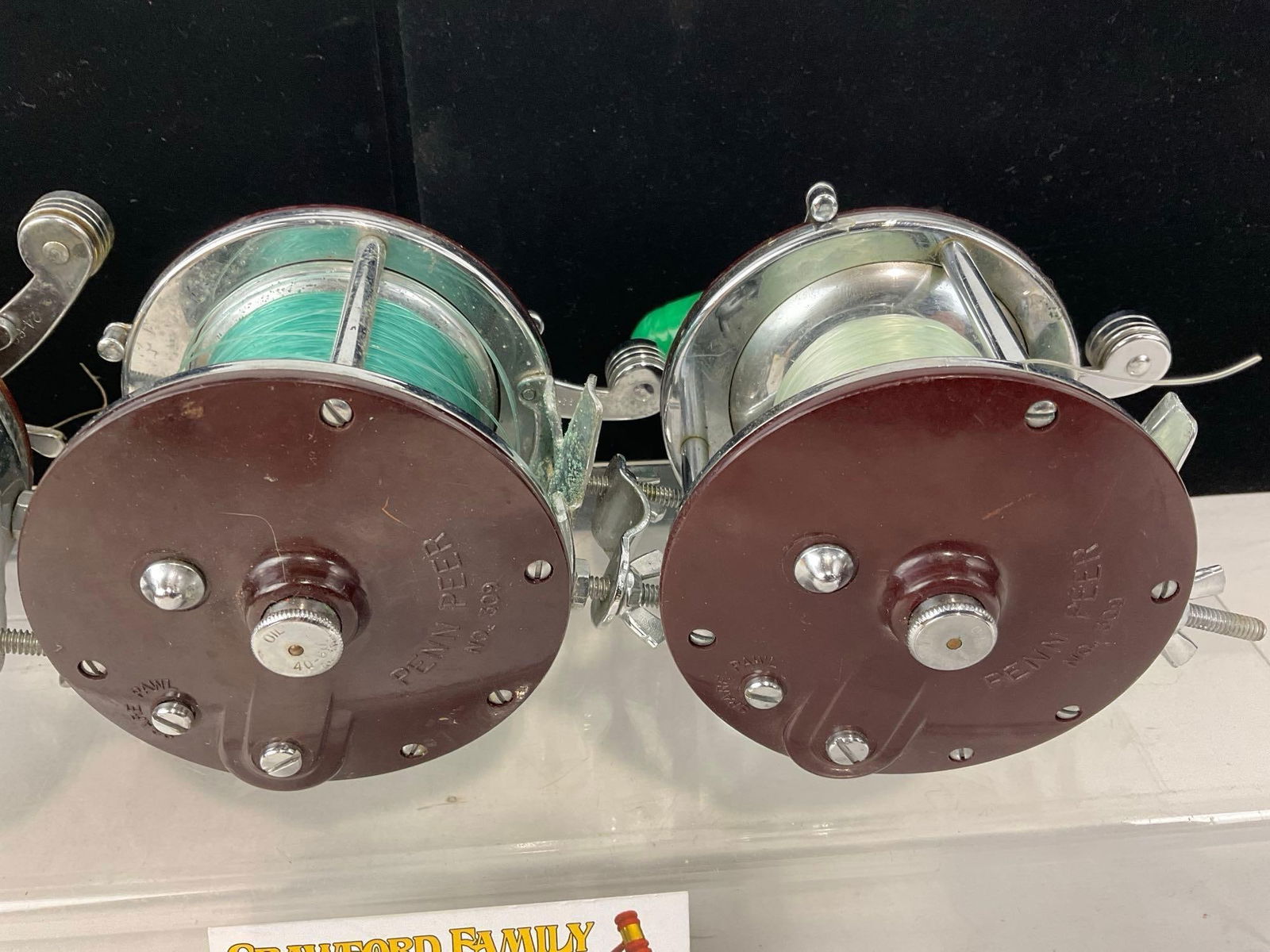 Set of 3 Penn Peer no 309 Fishing Reels, 7h x 9w x 6d inches - 3
