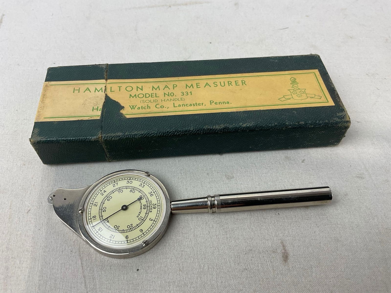 Assorted Drafting, Mechanical Drawing Tools, Rulers, Measuring Tapes, in Vintage Corned Beef Crate - 7