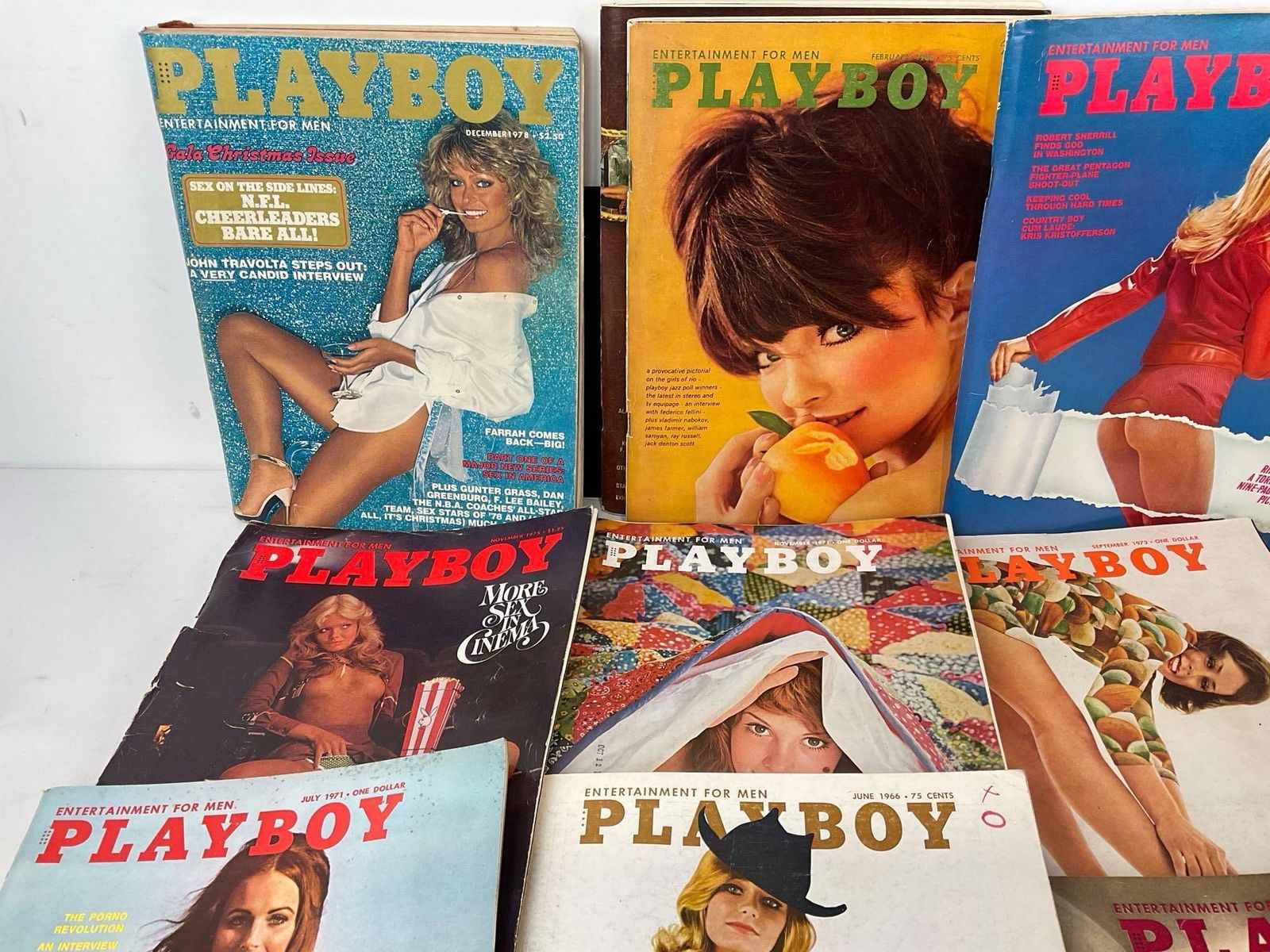 Vintage 1960s-70s Playboy & more Adult magazines, 20+ issues, some wear from age - 3