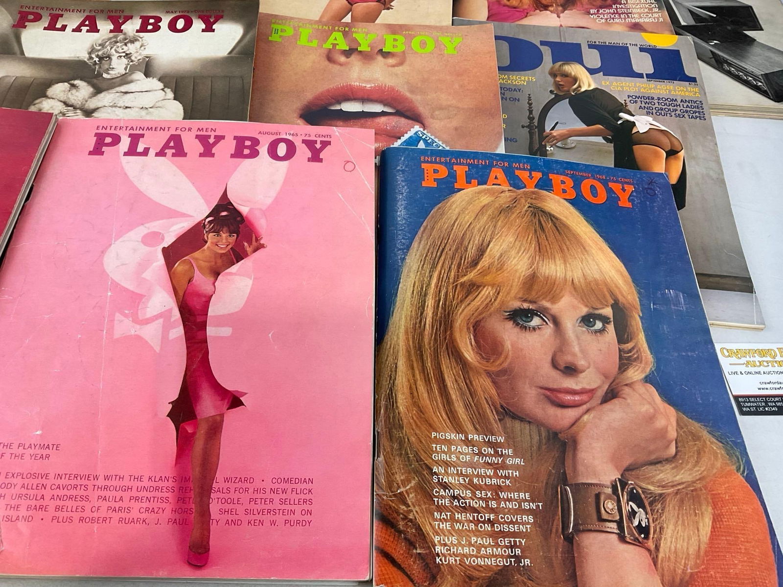 Vintage 1960s-70s Playboy & more Adult magazines, 20+ issues, some wear from age - 4