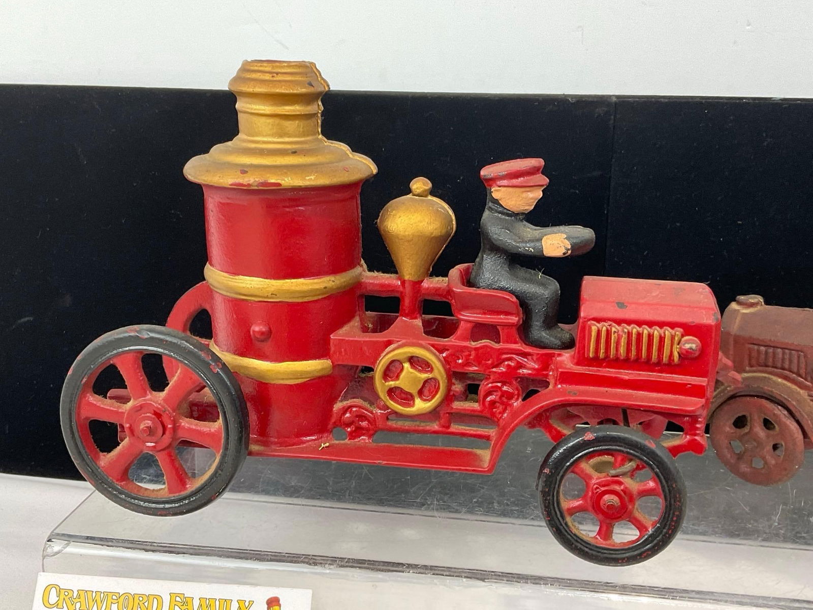 Cast Iron Firefighters Fire Truck, Horse Drawn Carriage, Fire Axe Hatchet, Diecast Truck - 3