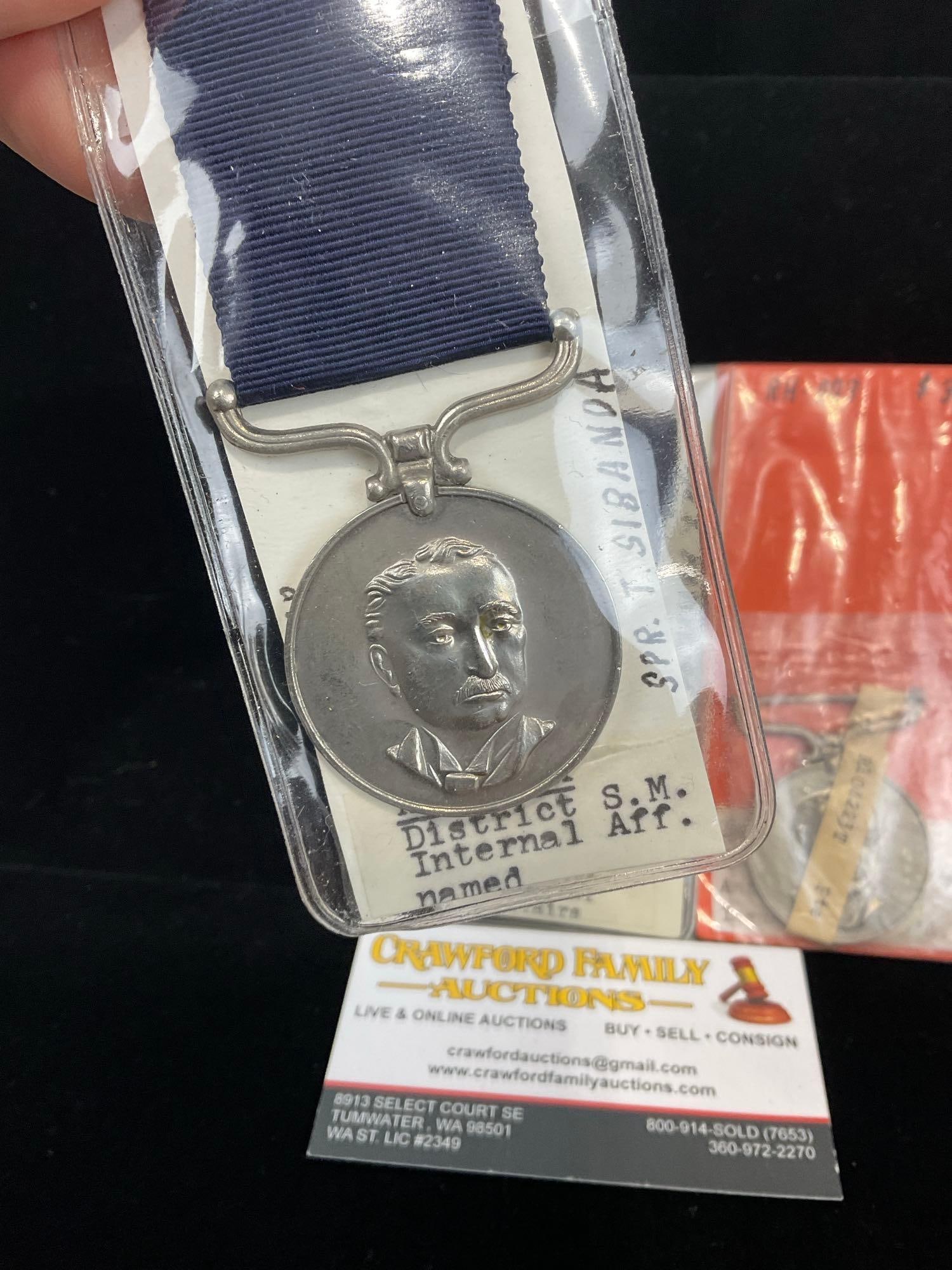 3 Rhodesian Medals, District Service Medal Internal Affairs & Anti-Terrorism - 2