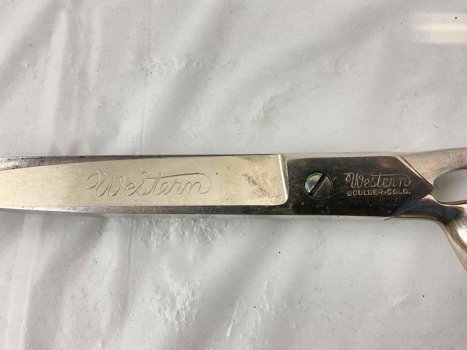 6 pcs Vintage Steel Scissors & Tailoring Shears, incl. Keen-Kutter, Wiss, Western & More. See pics. - 7