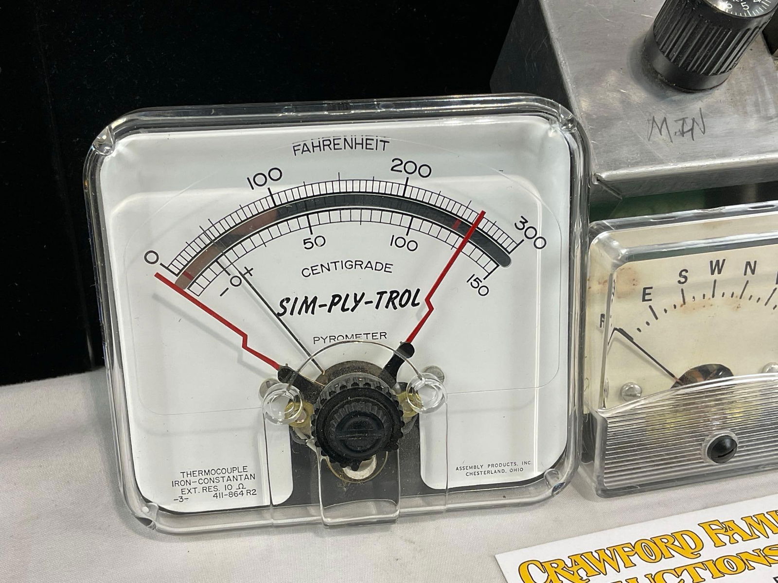 Sim-Ply-Tron Pyrometer, API Instruments MicroAmps, & more, Custom Box, Knobpot Bourns - 2