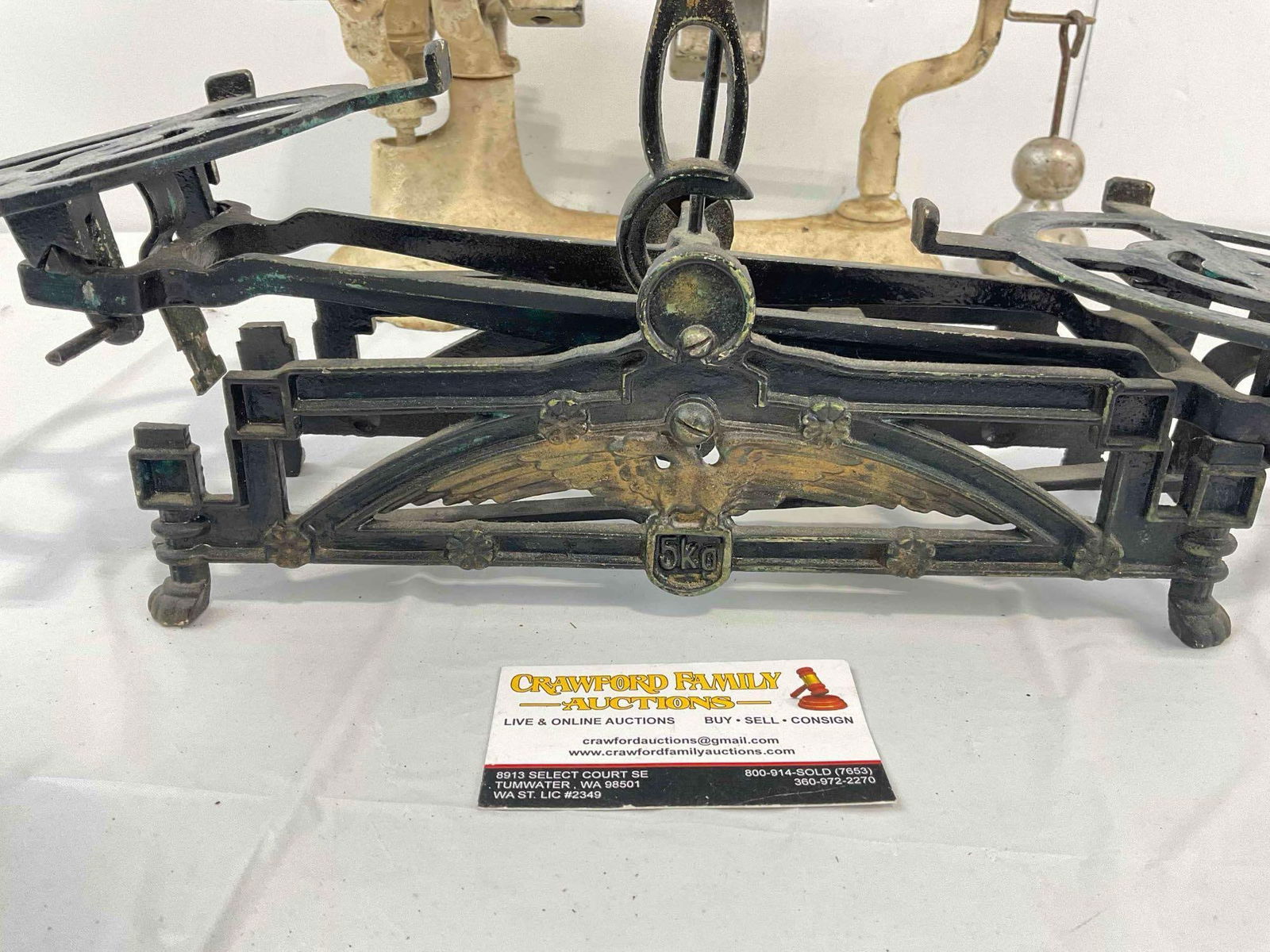 2 pcs Vintage Metal Scales, incl. Detecto-Lette Baby Scale & Cast Iron Balance Scale. See pics. - 2