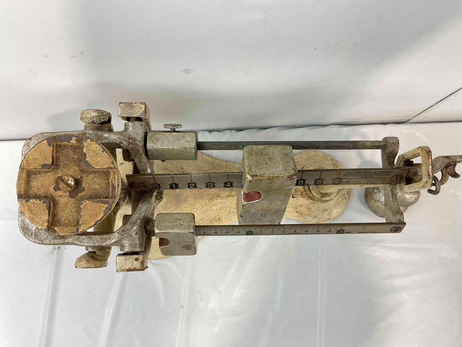 2 pcs Vintage Metal Scales, incl. Detecto-Lette Baby Scale & Cast Iron Balance Scale. See pics. - 9