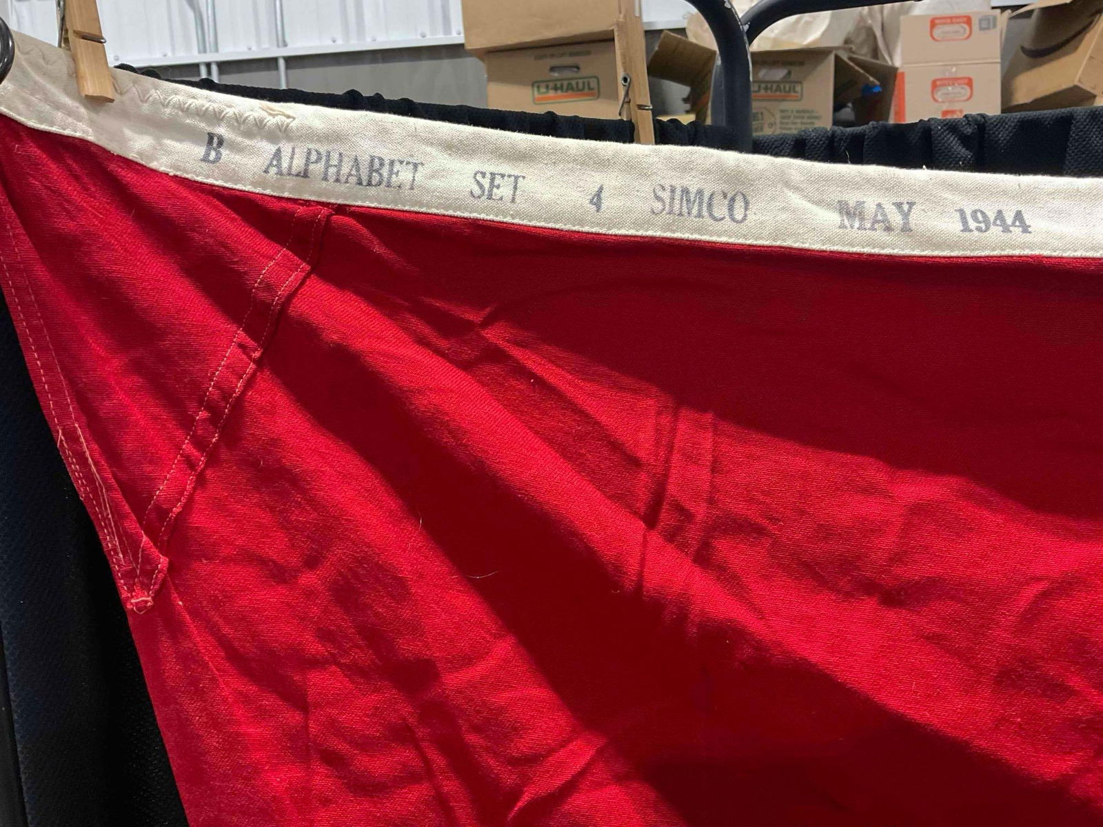 3 pcs Vintage Flags, incl. Dura-Lite Nylon American Flag, Maritime Naval Flag & More! See pics. - 9