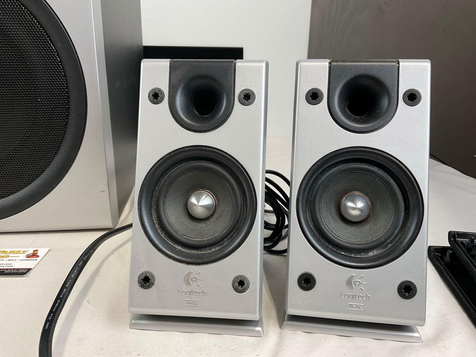 Logitech Z2300 Sub & Pair of Speakers, w/ box, missing wired remote, tested & works - 3